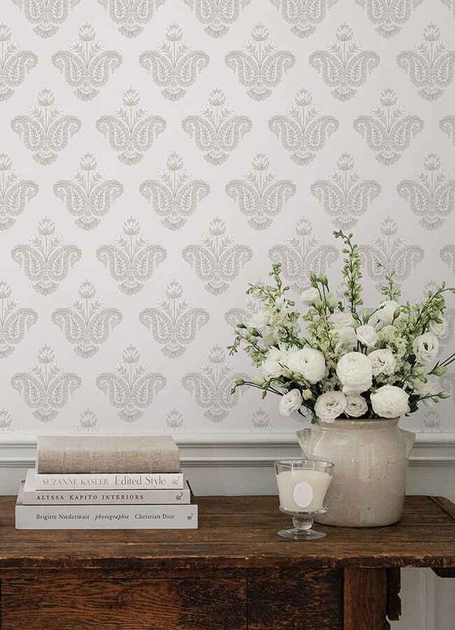 Fazia Linen Peel & Stick Wallpaper - York Wallcoverings - NNS6517 - York Wallcoverings Wallpaper