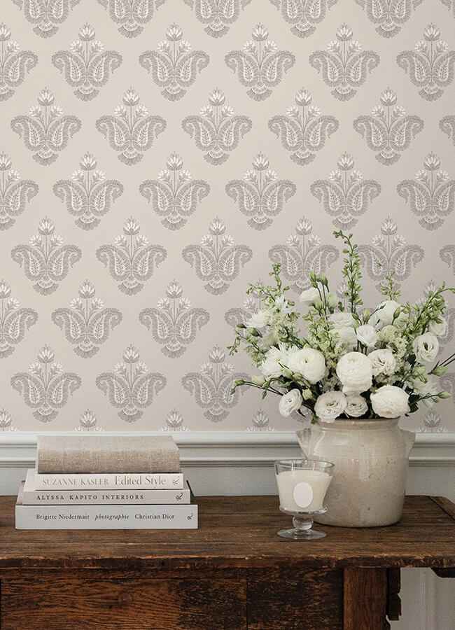 Fazia Jute Peel & Stick Wallpaper - York Wallcoverings - NNS6519 - York Wallcoverings Wallpaper