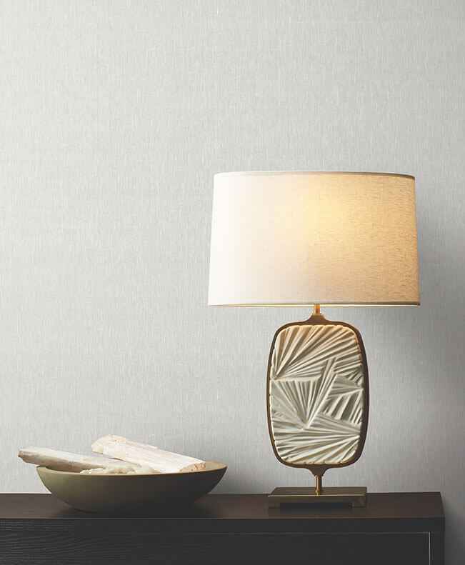 Sheer Linen Silver White Wallpaper - York Wallcoverings - YGL7023 - York Wallcoverings Wallpaper