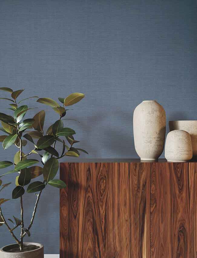 Linen Levels Indigo Wallpaper - York Wallcoverings - YGL7065 - York Wallcoverings Wallpaper