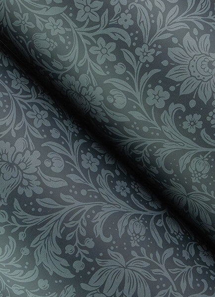 hague-dark-blue-floral-trail-wallpaper-york-wallcoverings-4173-27626 - York Wallpaper Wallpaper