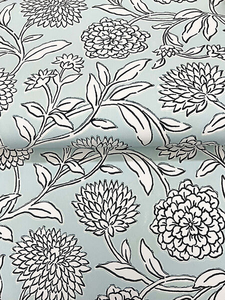 chatsworth-garden-sky-blue-floral-trail-wallpaper-york-wallcoverings-vp1361 - York Wallpaper Wallpaper