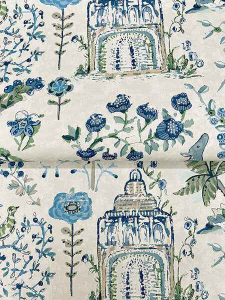 Parc Sapphire Garden Dreams Wallpaper - York Wallcoverings - VP1402 - York Wallcoverings Wallpaper