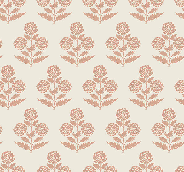 souci-rose-marigolds-wallpaper-york-wallcoverings-vp1434 - York Wallcoverings Wallpaper
