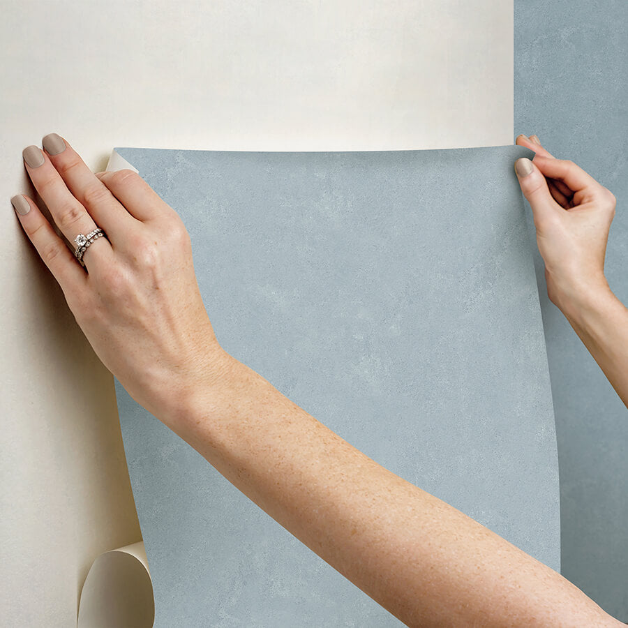 mr-kate-daphne-limewash-dusty-blue-peel-and-stick-wallpaper-york-wallcoverings-rmws1311 - York Wallcoverings Wallpaper