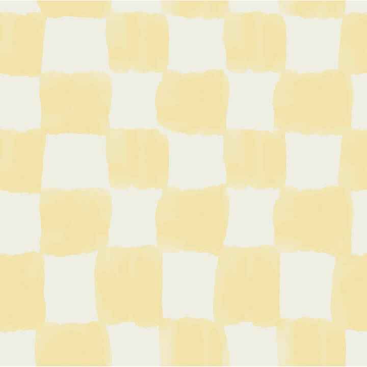 Mr Kate Tess Watercolor Checker Pale Yellow Peel and Stick Wallpaper - York Wallcoverings - RMWS1317 - York Wallcoverings Wallpaper