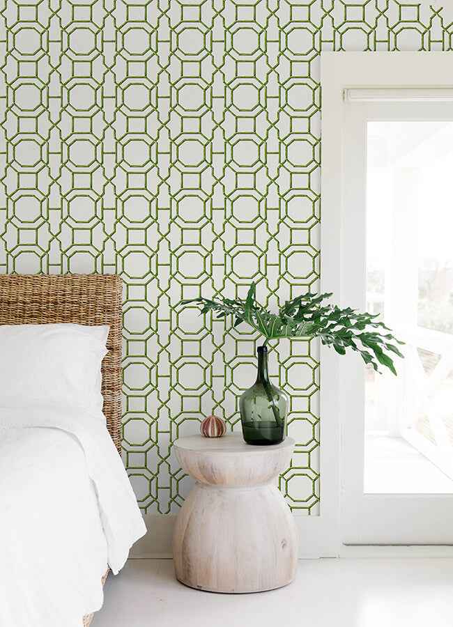 Sanya Green Peel & Stick Wallpaper - York Wallcoverings - NUS6505 - York Wallcoverings Wallpaper