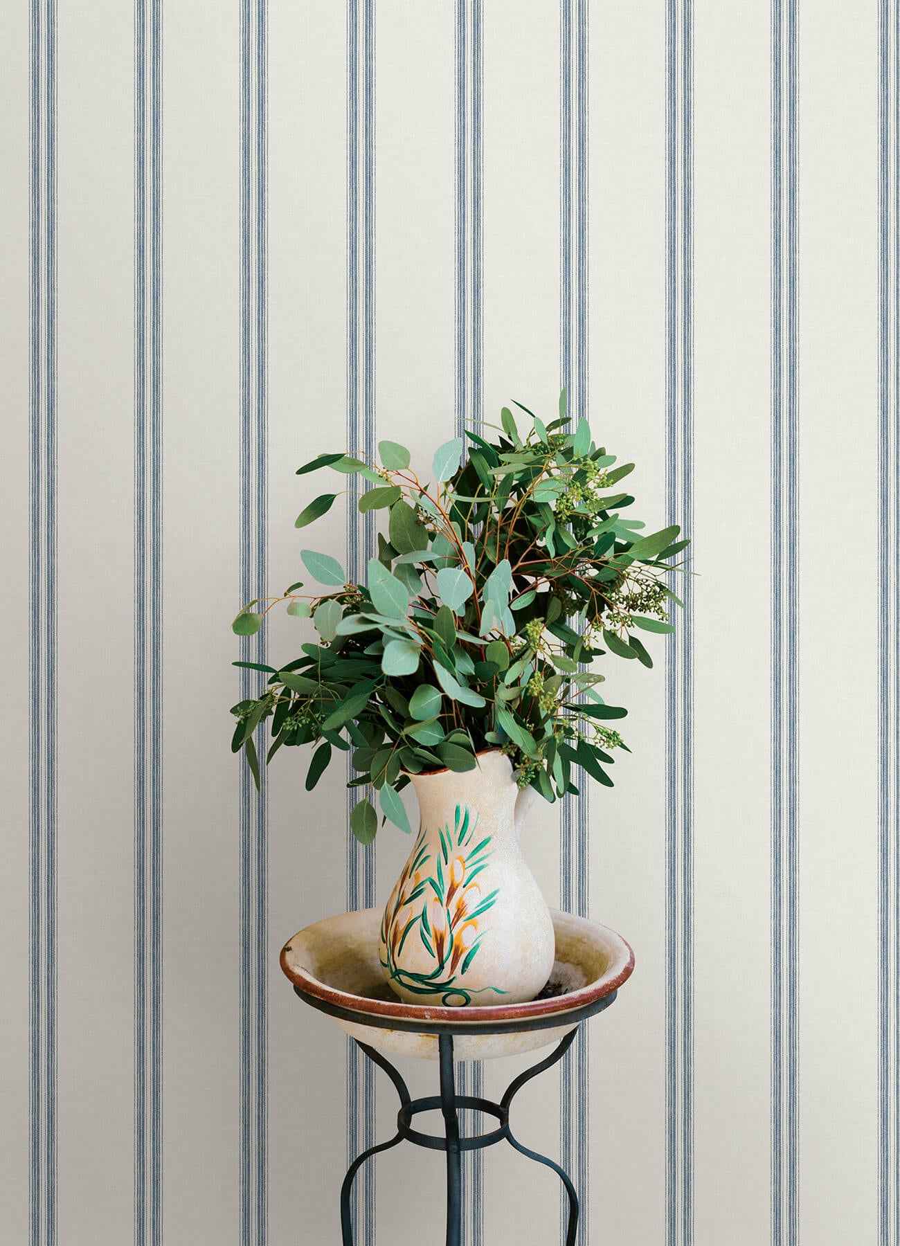 Johnny Blue Stripes Wallpaper - York Wallcoverings - 4169-13075 - York Wallcoverings Wallpaper