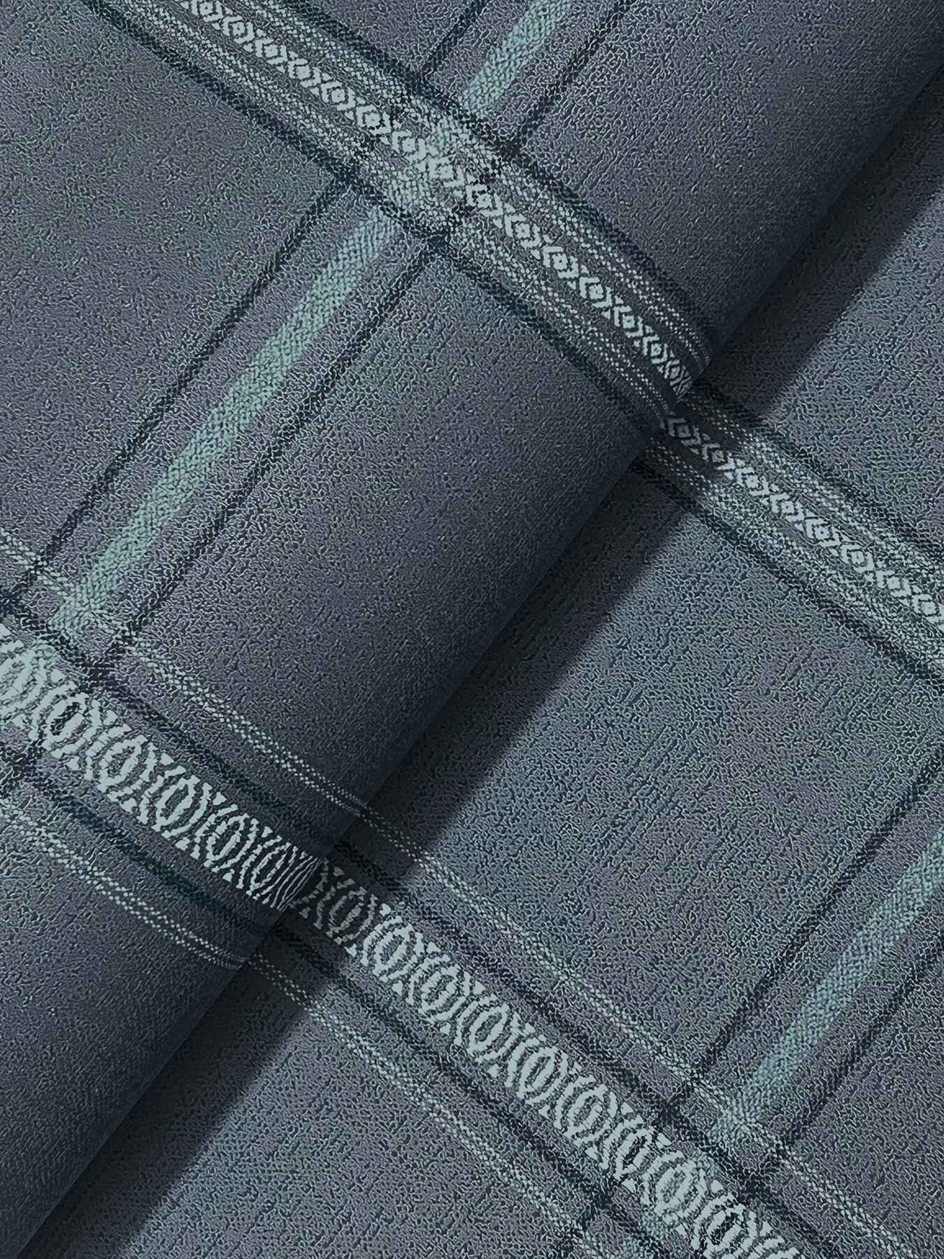 Auberge Dark Blue Plaid Wallpaper - York Wallcoverings - 4169-27605 - York Wallcoverings Wallpaper