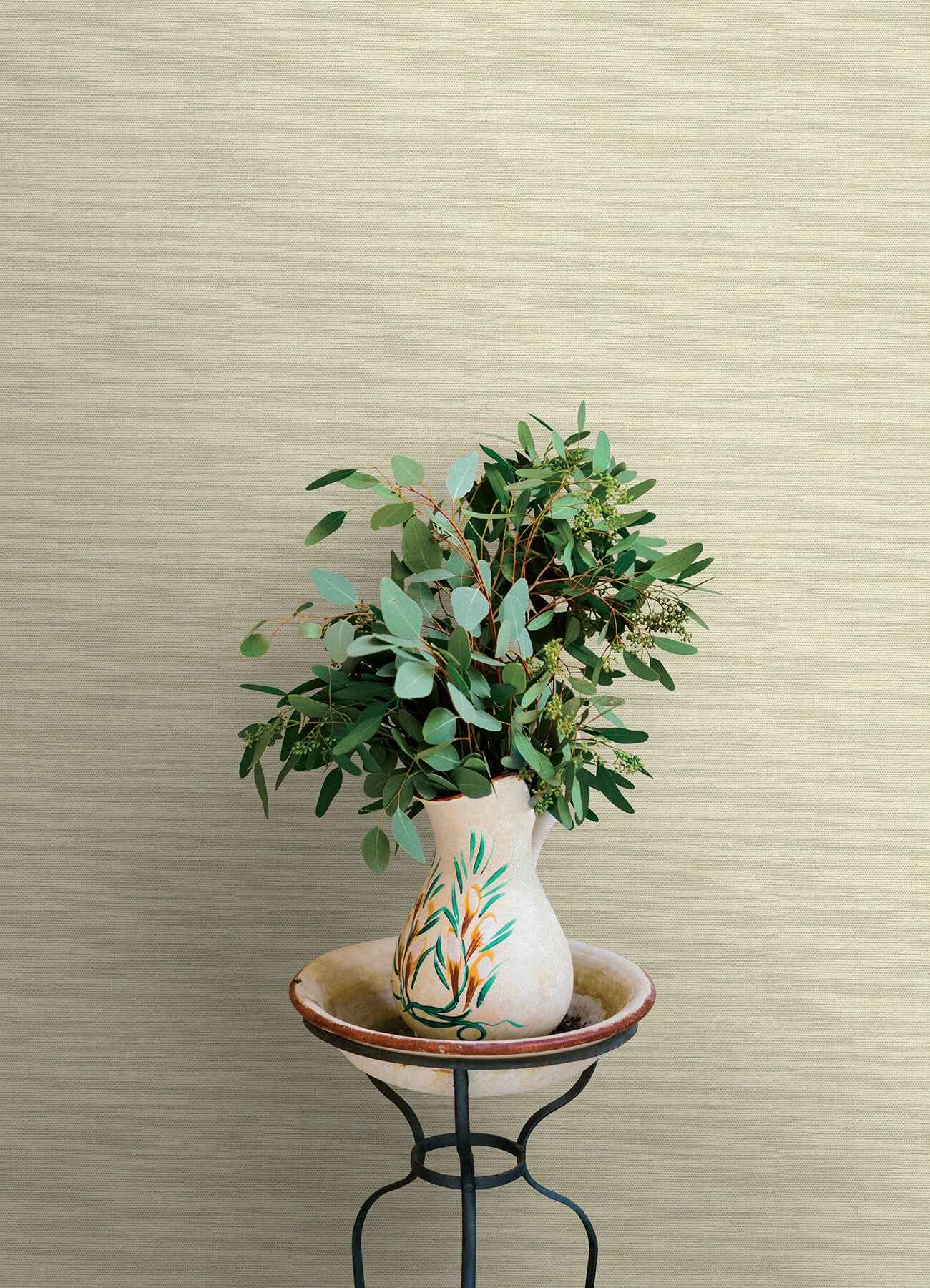 Agave Neutral Faux Grasscloth Wallpaper - York Wallcoverings - 4169-27611