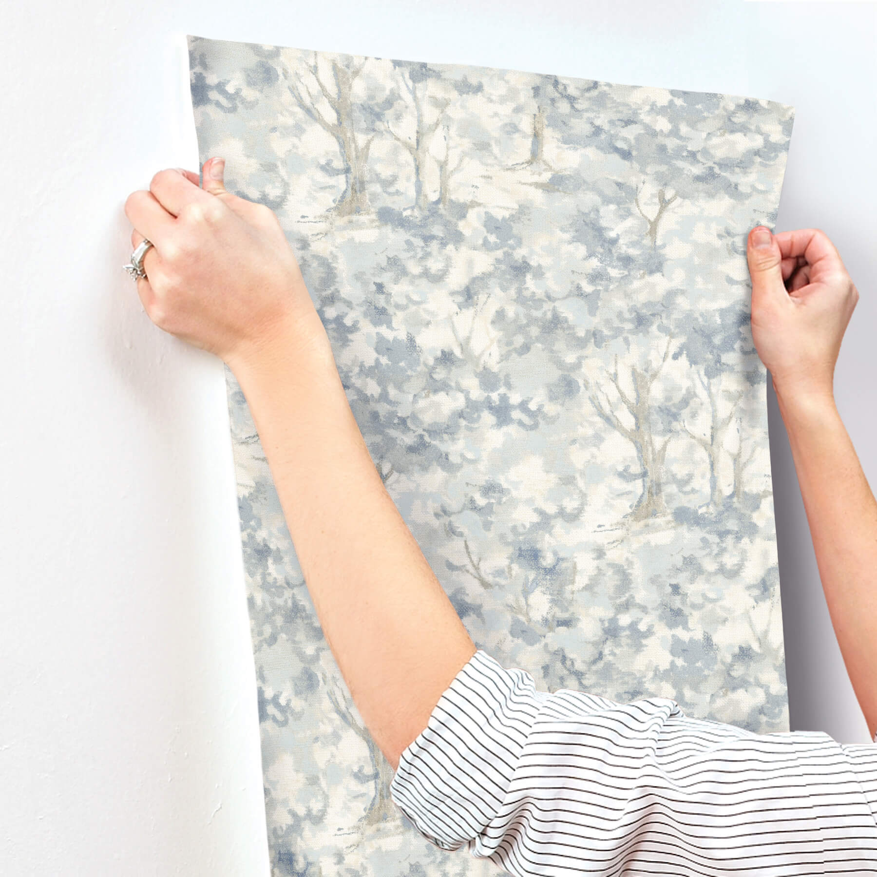 thicket-blue-forest-wallpaper-york-wallcoverings-4169-83108 - York Wallcoverings Wallpaper