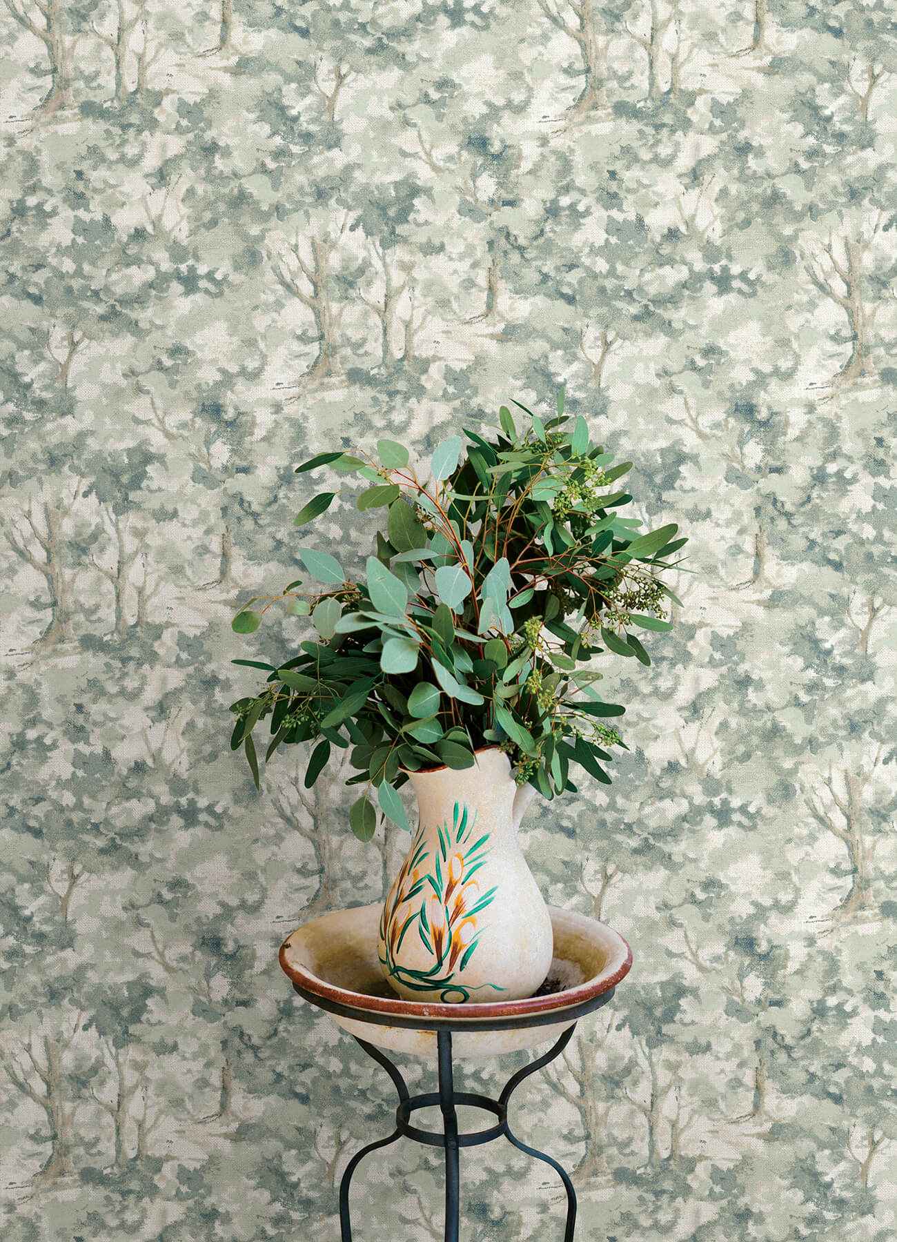 Thicket Teal Forest Wallpaper - York Wallcoverings - 4169-83111 - York Wallcoverings Wallpaper