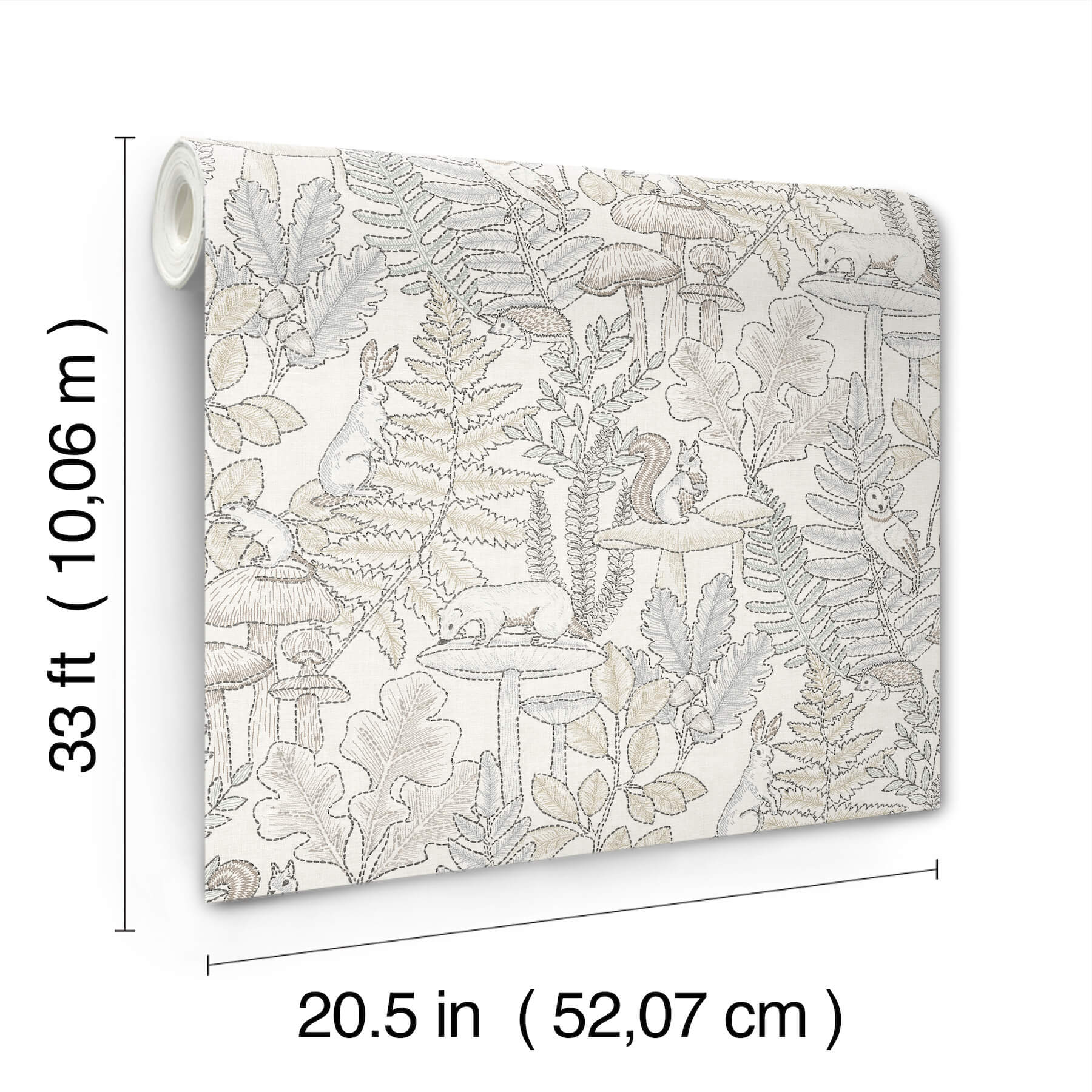holt-neutral-woodland-wallpaper-york-wallcoverings-4169-83103 - York Wallcoverings Wallpaper