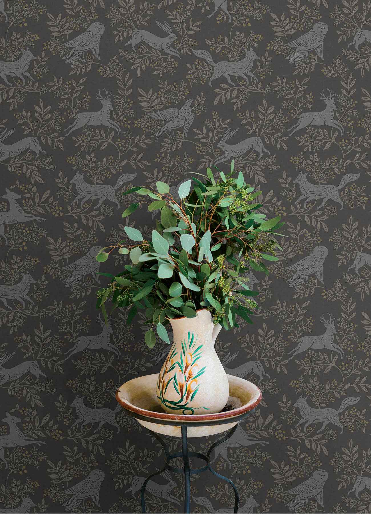 Revelry Black Forest Frolic Wallpaper - York Wallcoverings - 4169-83114