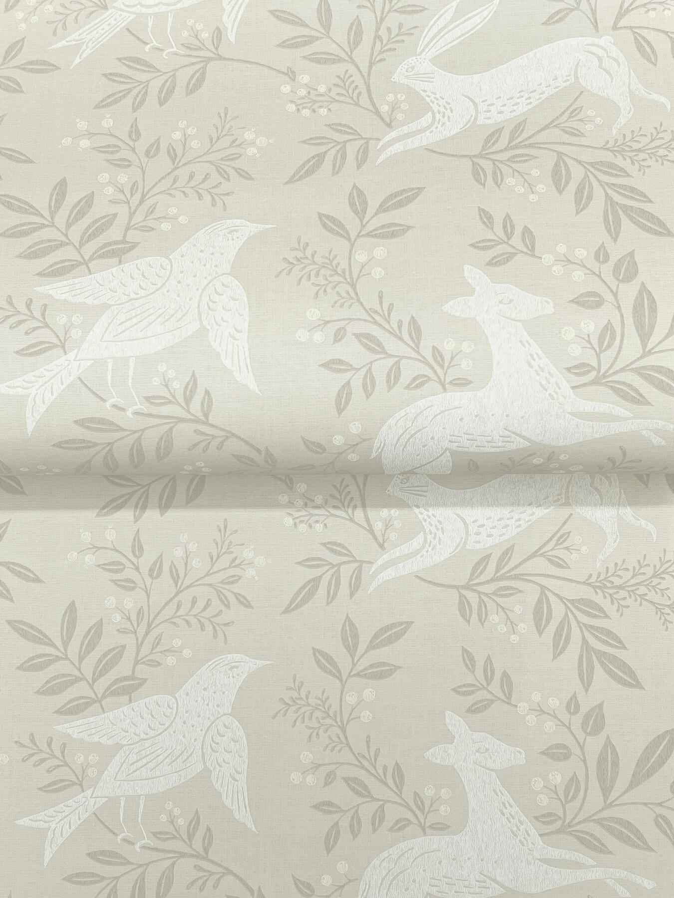 Revelry Taupe Forest Frolic Wallpaper - York Wallcoverings - 4169-83112 - York Wallcoverings Wallpaper