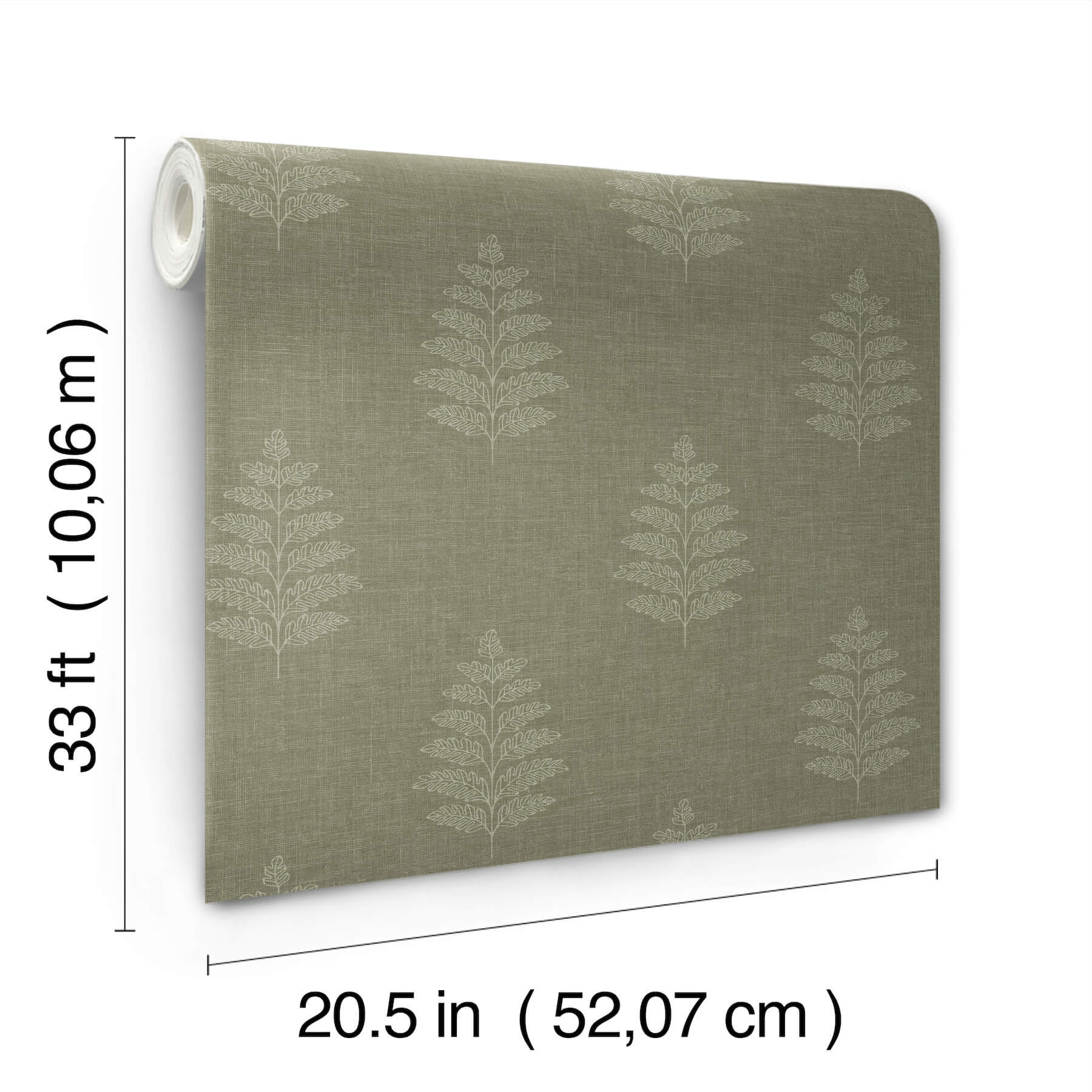 frond-dark-green-leaf-wallpaper-york-wallcoverings-4169-83126 - York Wallcoverings Wallpaper