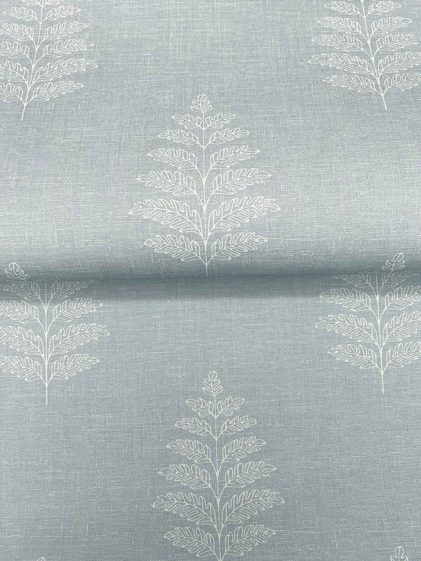 Frond Light Blue Leaf Wallpaper - York Wallcoverings - 4169-83130 - York Wallcoverings Wallpaper