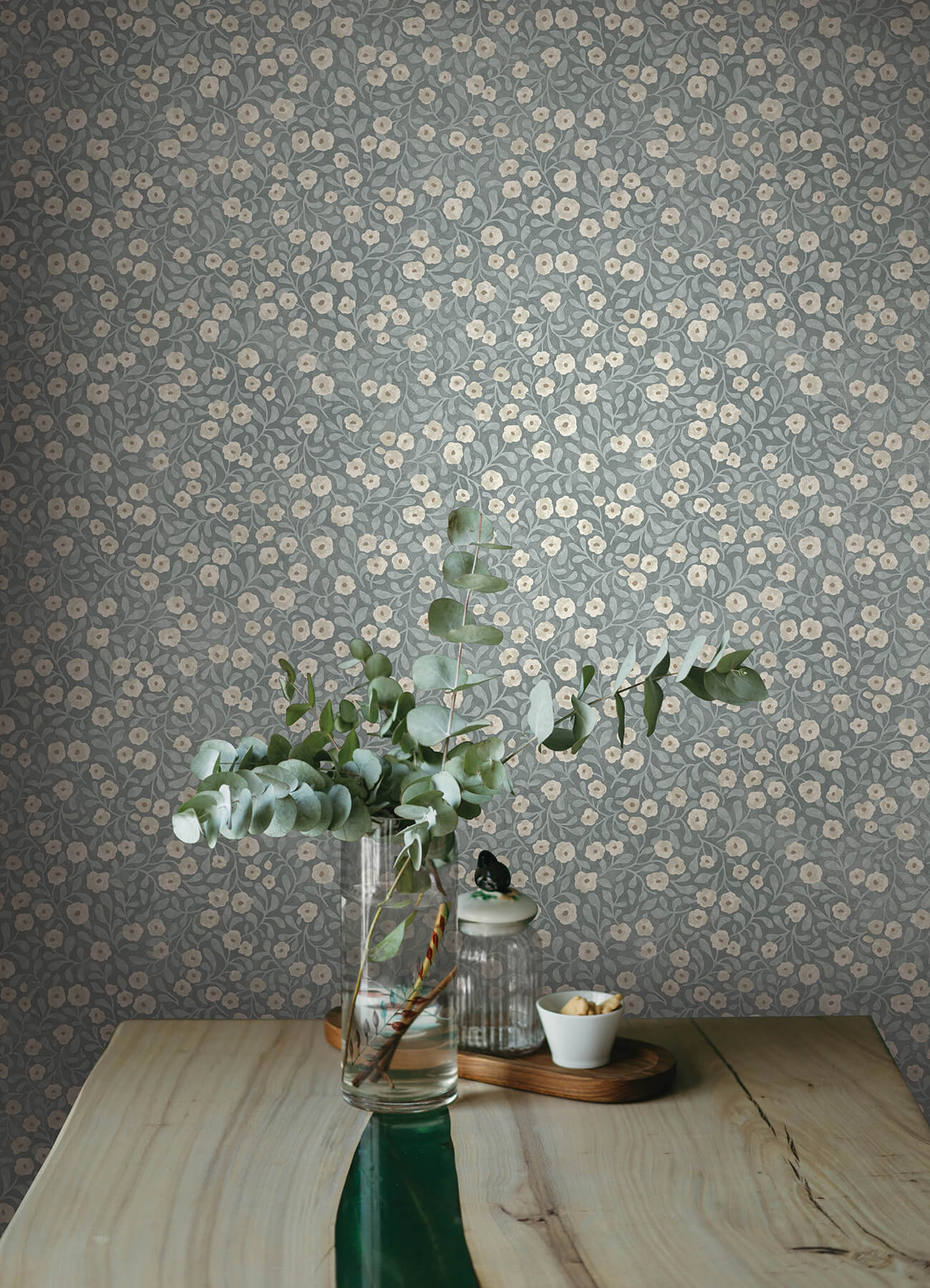poppy-trail-light-blue-floral-wallpaper-york-wallcoverings-4169-83134 - York Wallcoverings Wallpaper