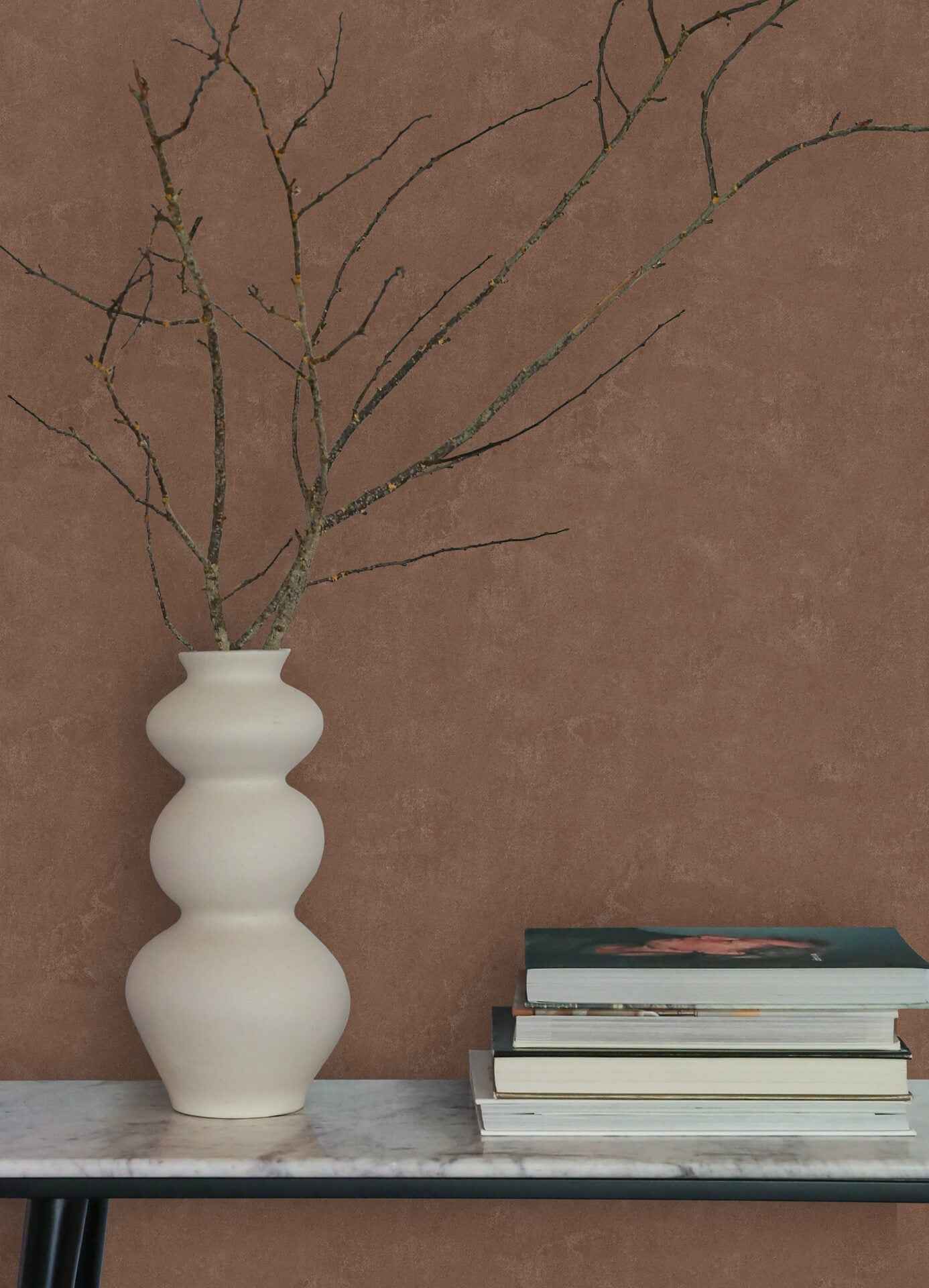Mr Kate Daphne Limewash Mocha Peel and Stick Wallpaper - York Wallcoverings - RMWS1309 - York Wallcoverings Wallpaper