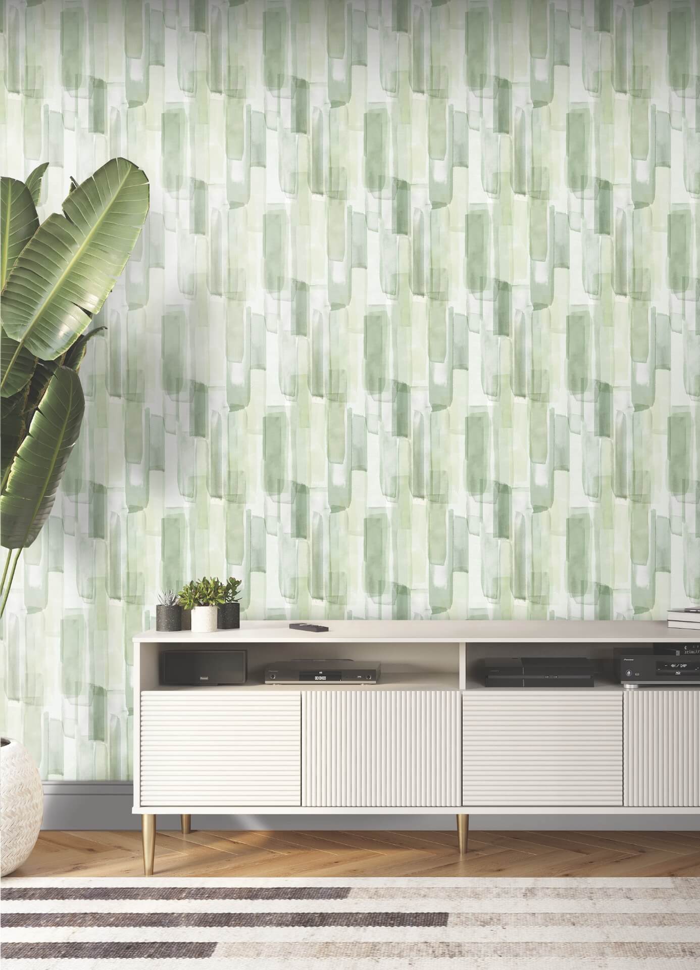 mr-kate-watercolor-glass-olive-green-peel-and-stick-wallpaper-york-wallcoverings-rmws1313 - York Wallcoverings Wallpaper