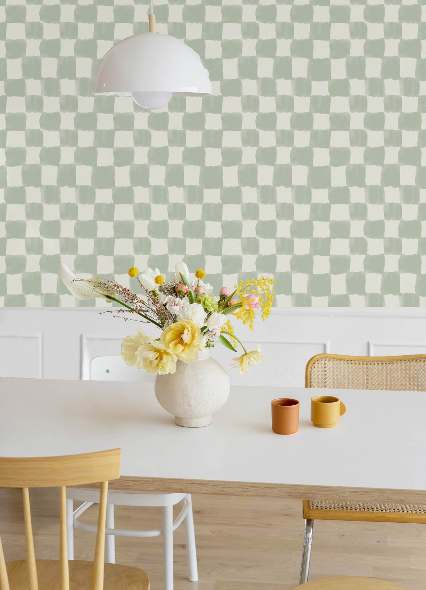 mr-kate-tess-watercolor-checker-sage-green-peel-and-stick-wallpaper-york-wallcoverings-rmws1316 - York Wallcoverings Wallpaper