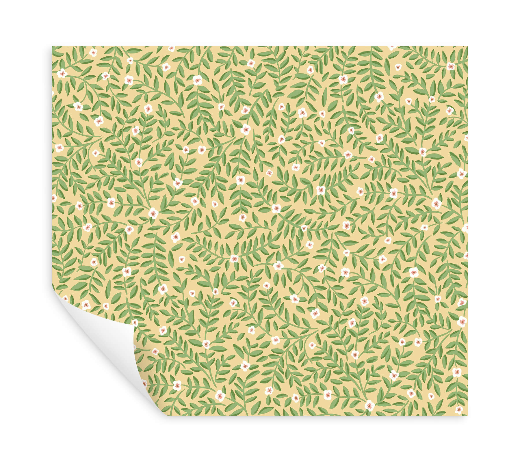 elodie-gold-petite-floral-premium-peel-stick-wallpaper-york-wallcoverings-psw1671rl - York Wallcoverings Papel pintado