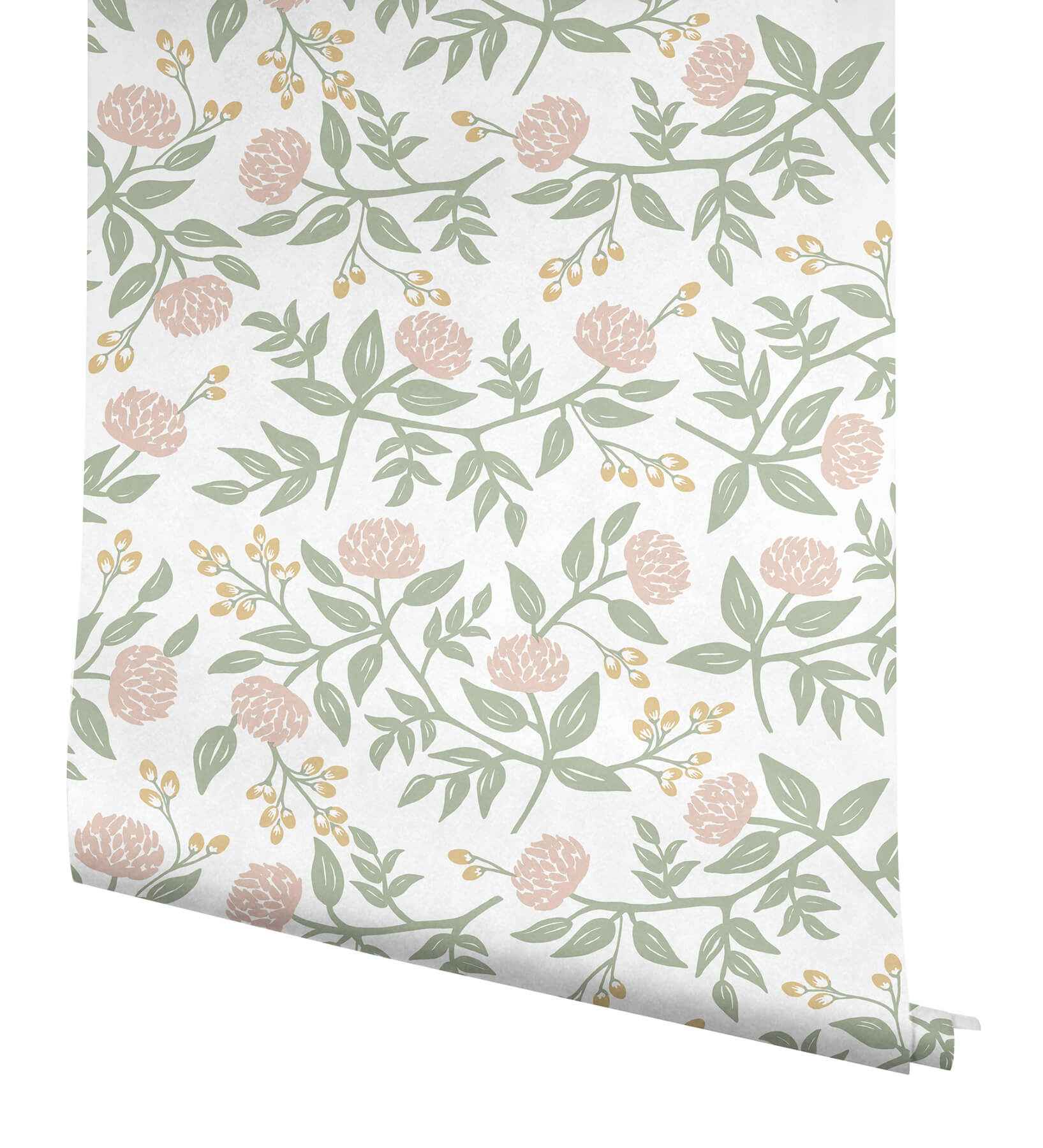 Peonies Blush Floral Premium Peel + Stick Wallpaper - York Wallcoverings - PSW1685RL - York Wallcoverings Wallpaper