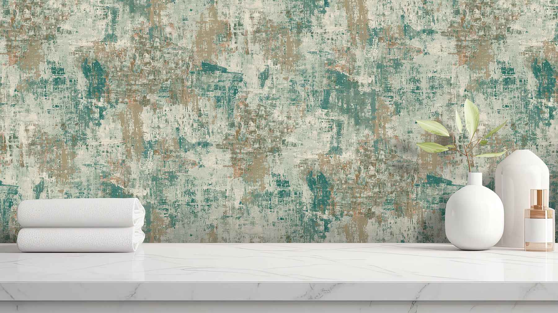 Sergio Green Abstract Texture Wallpaper - York Wallcoverings - AH100193AH - York Wallcoverings Wallpaper