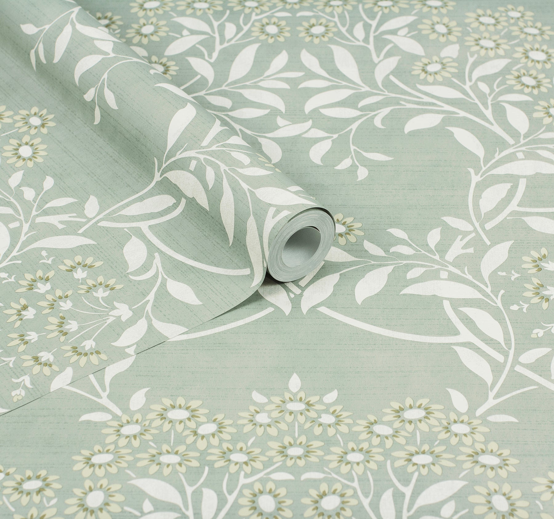 penelope-green-floral-damask-wallpaper-york-wallcoverings-ah100195ah - York Wallcoverings Wallpaper