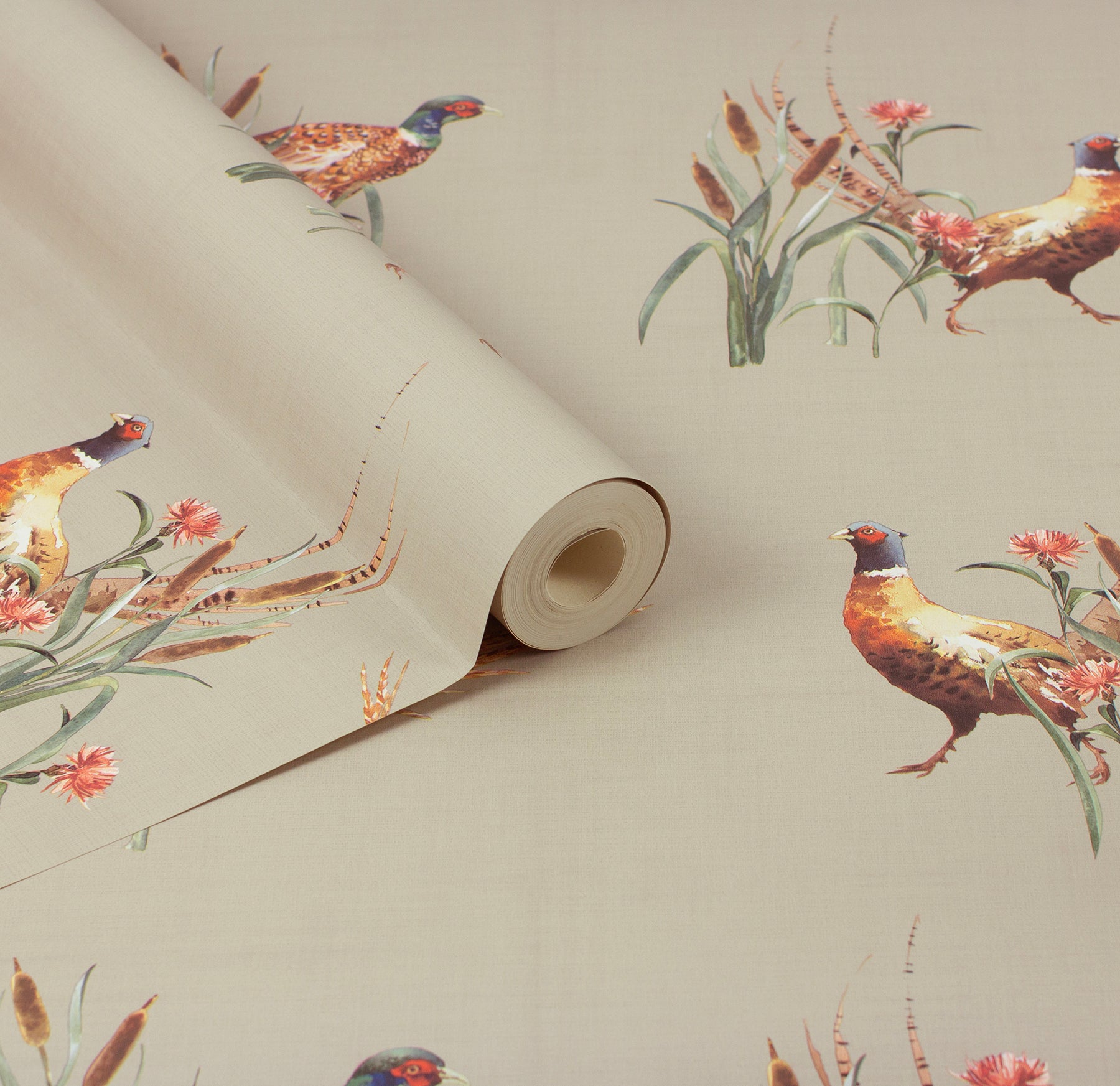 eustace-neutral-pheasant-meadow-wallpaper-york-wallcoverings-ah100214ah - York Wallcoverings Wallpaper