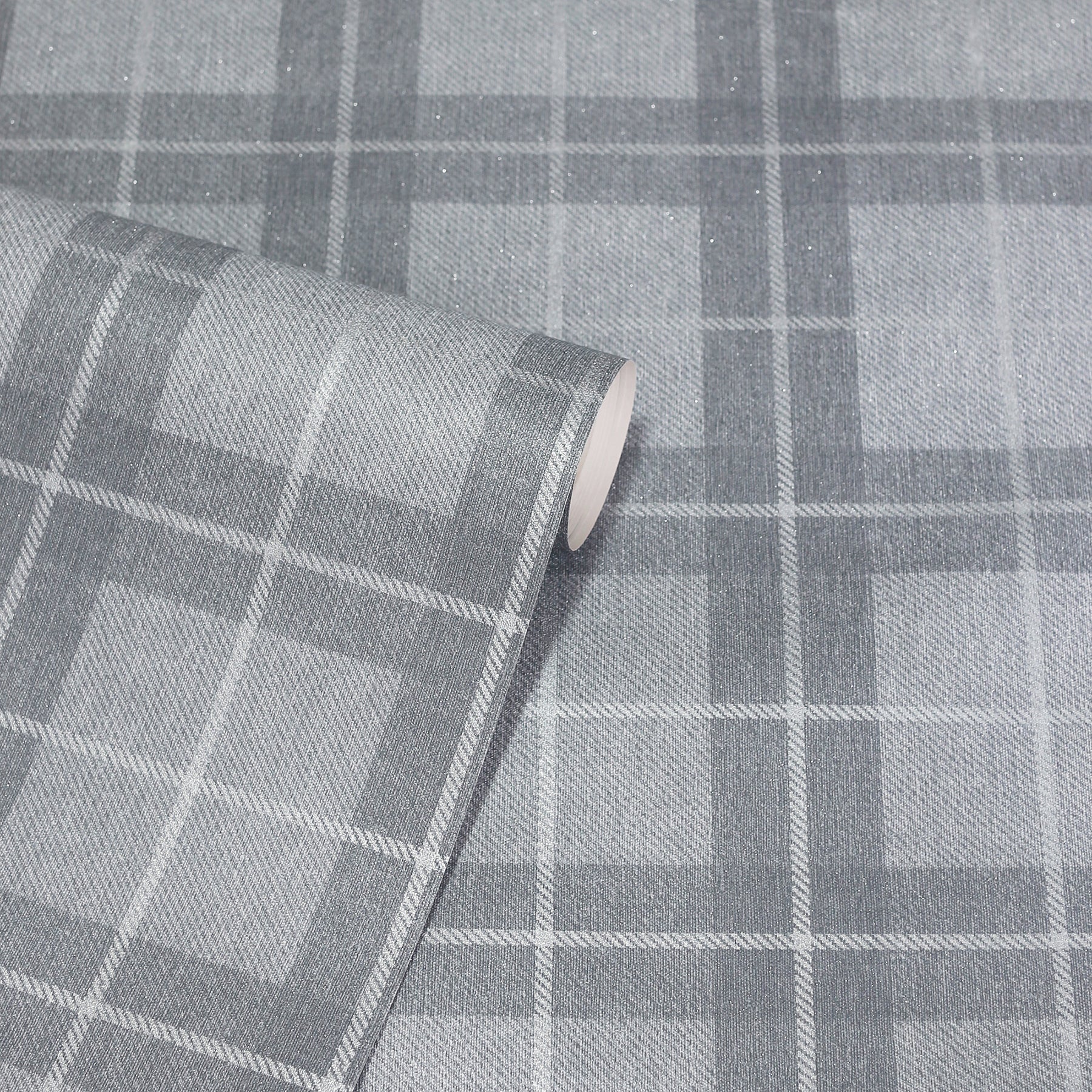 hudson-grey-checkered-plaid-wallpaper-york-wallcoverings-ah251906 - York Wallcoverings Wallpaper