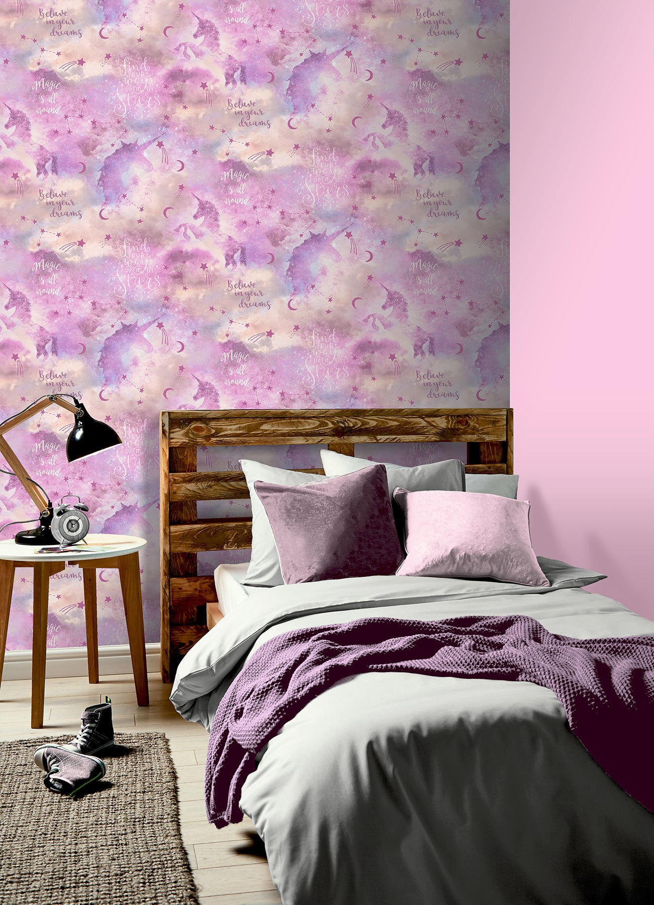 xena-pink-galaxy-unicorn-wallpaper-york-wallcoverings-ah292901 - York Wallcoverings Wallpaper