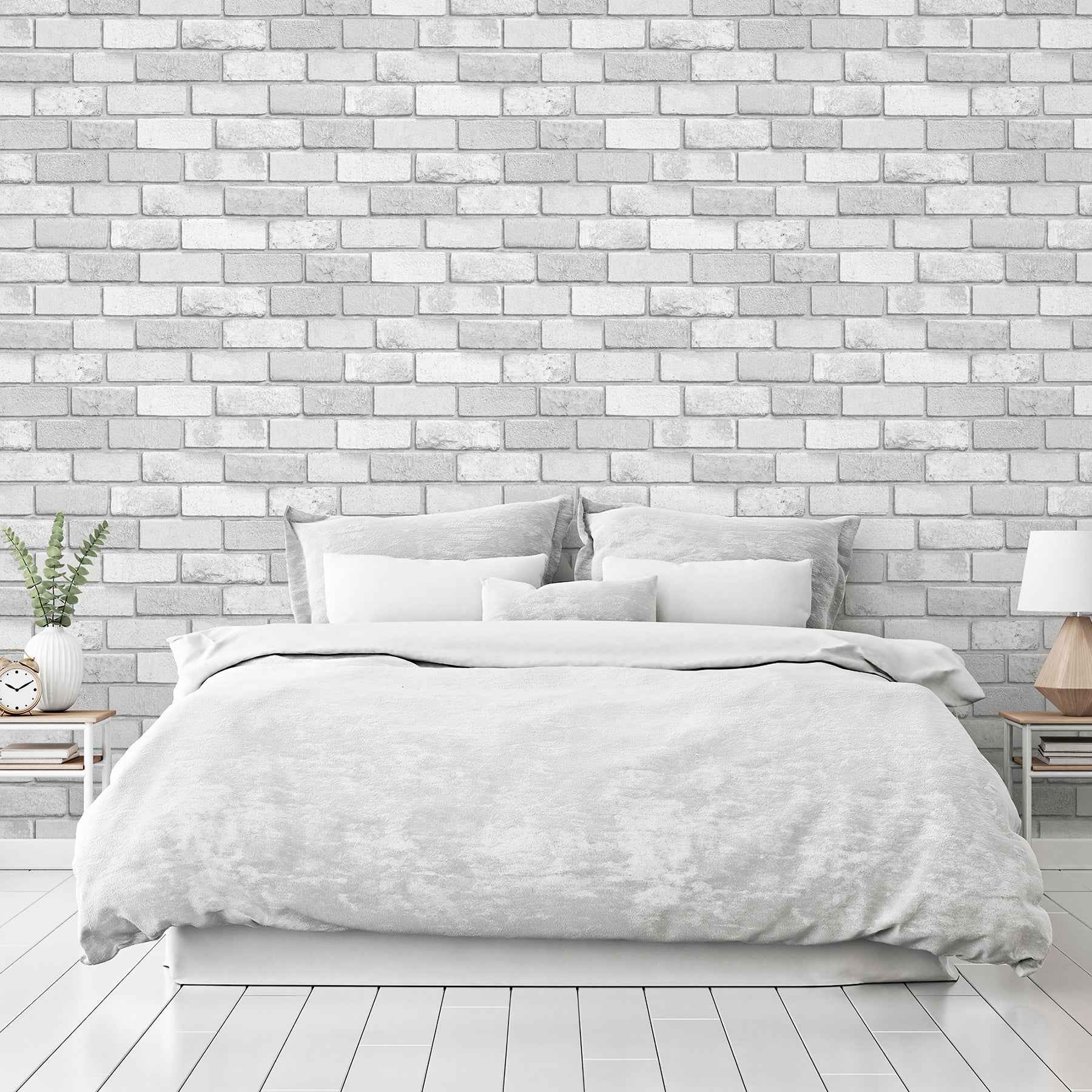 Truman Dove Brick Wallpaper - York Wallcoverings - AH669401 - York Wallcoverings Wallpaper