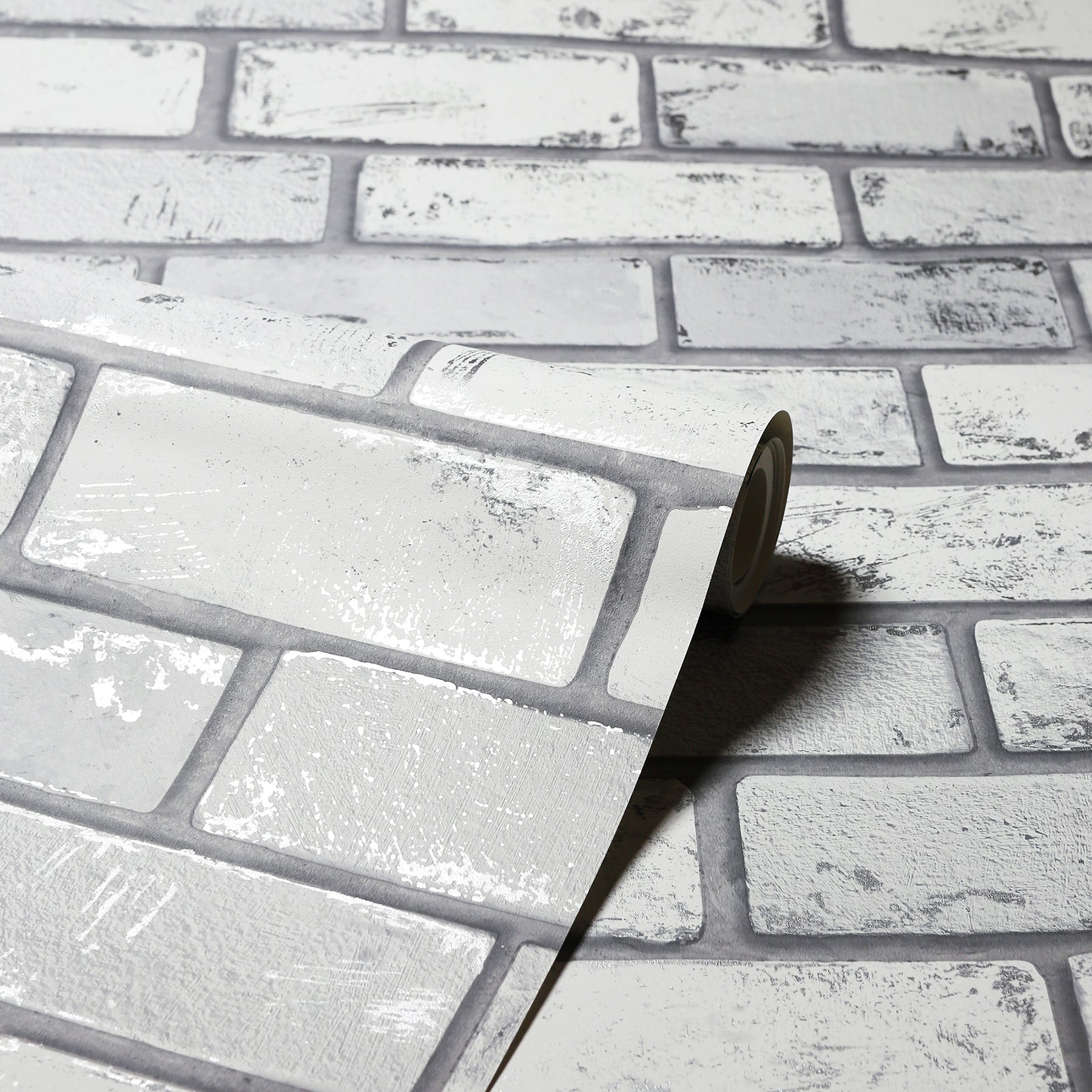 myron-dove-metallic-brick-wallpaper-york-wallcoverings-ah692201 - York Wallcoverings Wallpaper