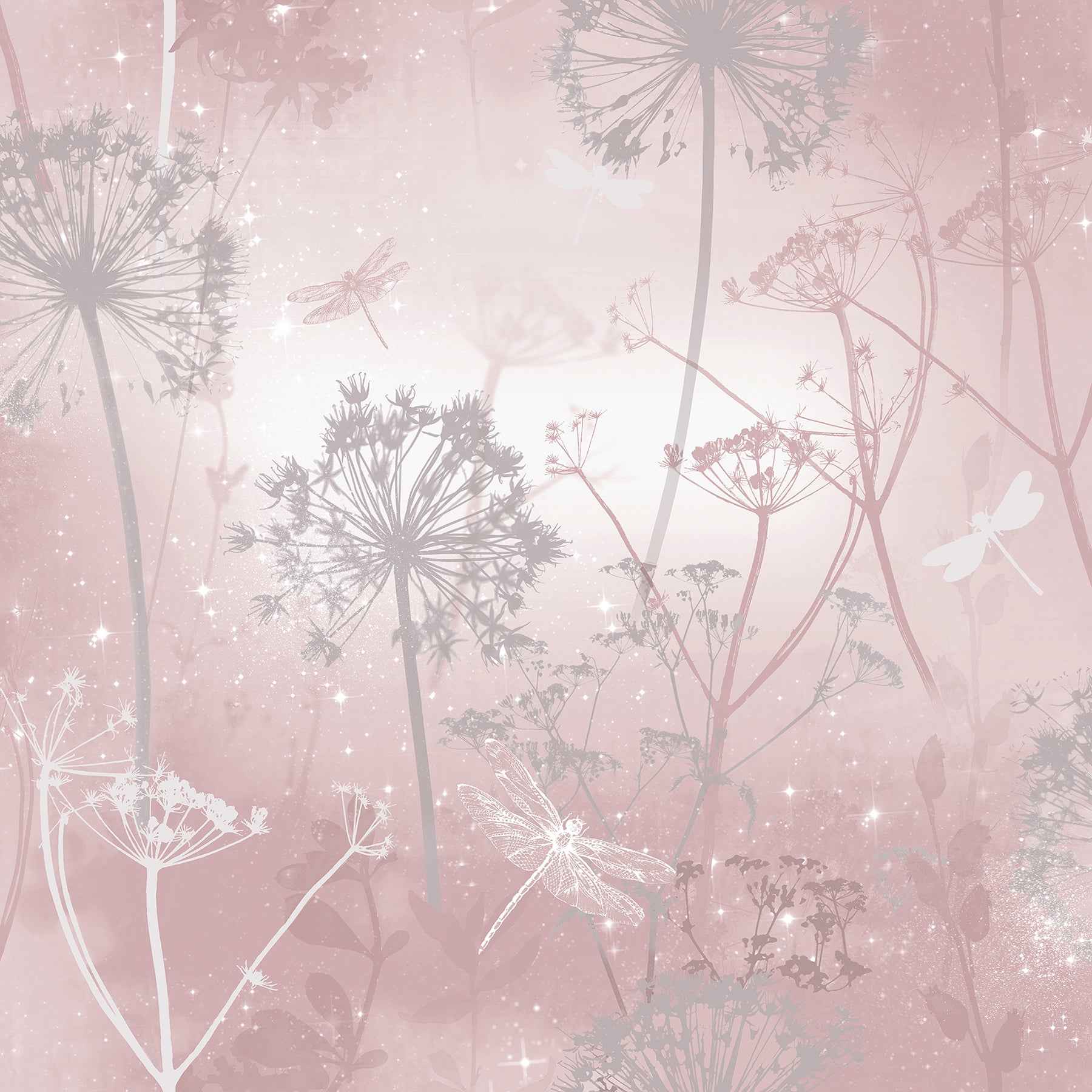 Lena Pink Floral Wallpaper - York Wallcoverings - AH692305