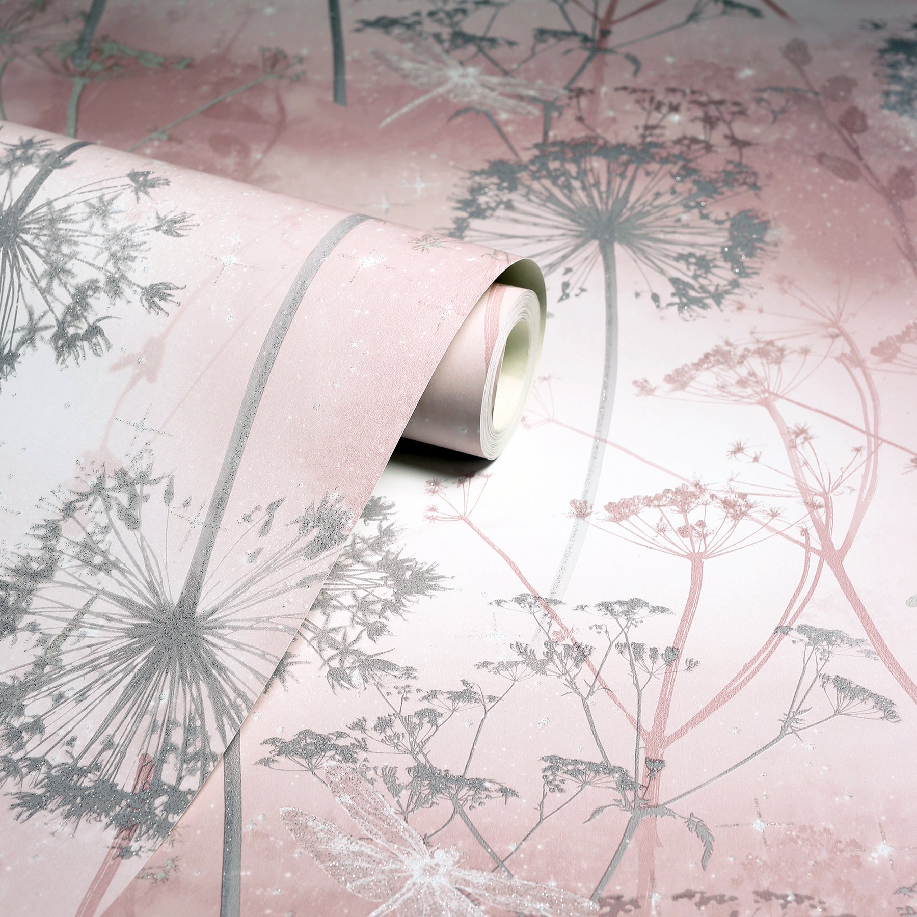 lena-pink-floral-wallpaper-york-wallcoverings-ah692305 - York Wallcoverings Wallpaper