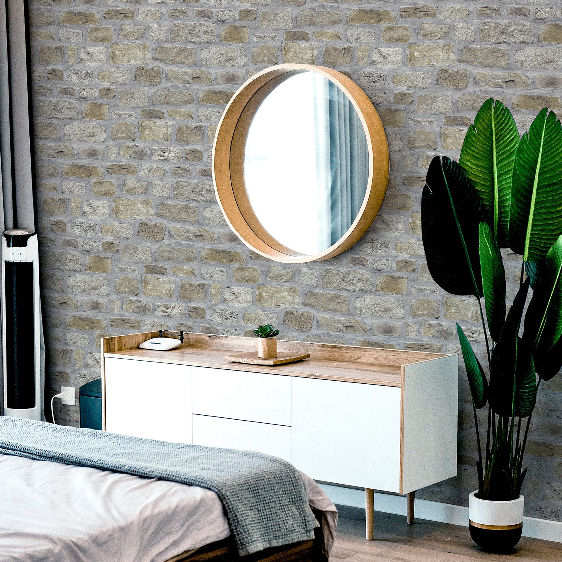 atticus-neutral-country-stone-wallpaper-york-wallcoverings-ah696500 - York Wallcoverings Wallpaper