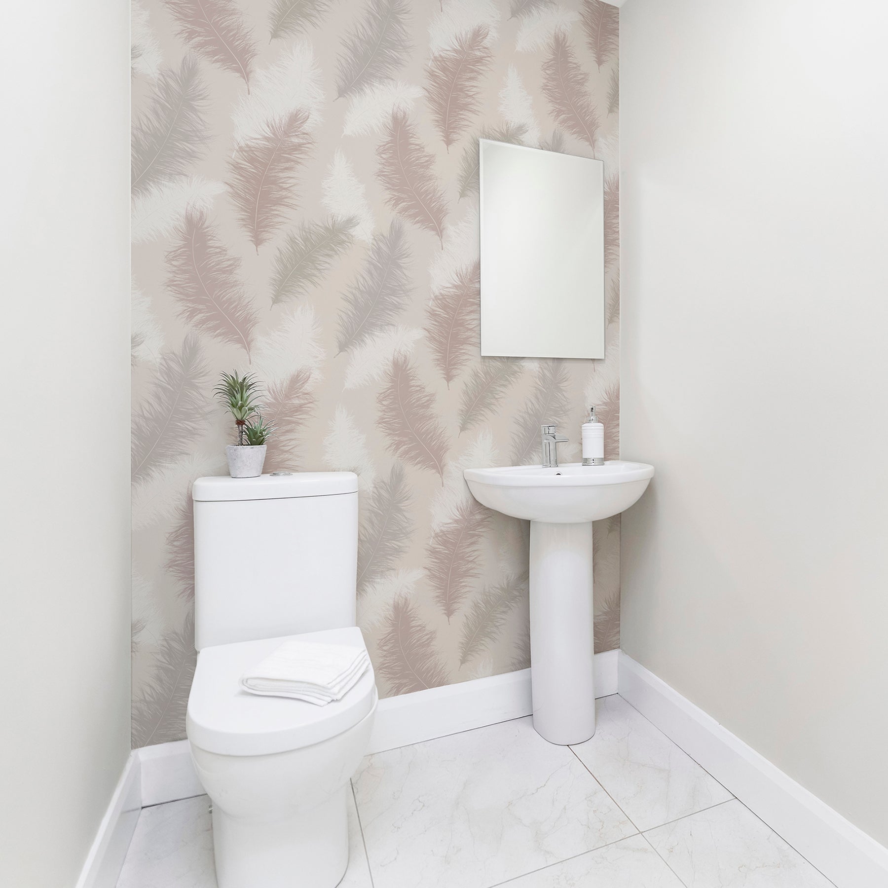 sussurro-pink-feathers-wallpaper-york-wallcoverings-ah901706 - York Wallcoverings Wallpaper