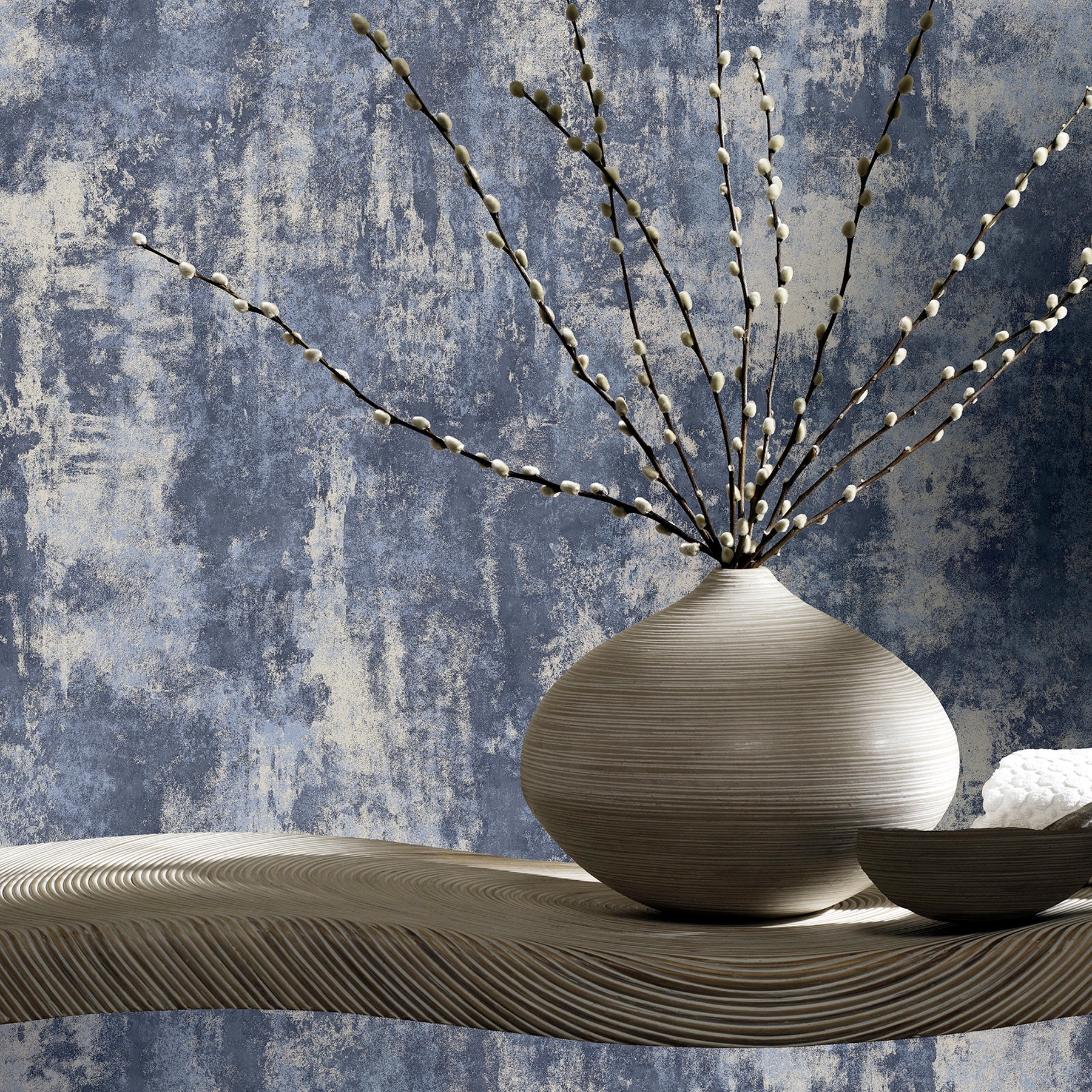 lloyd-blue-stone-texture-wallpaper-york-wallcoverings-ah902108 - York Wallcoverings Wallpaper
