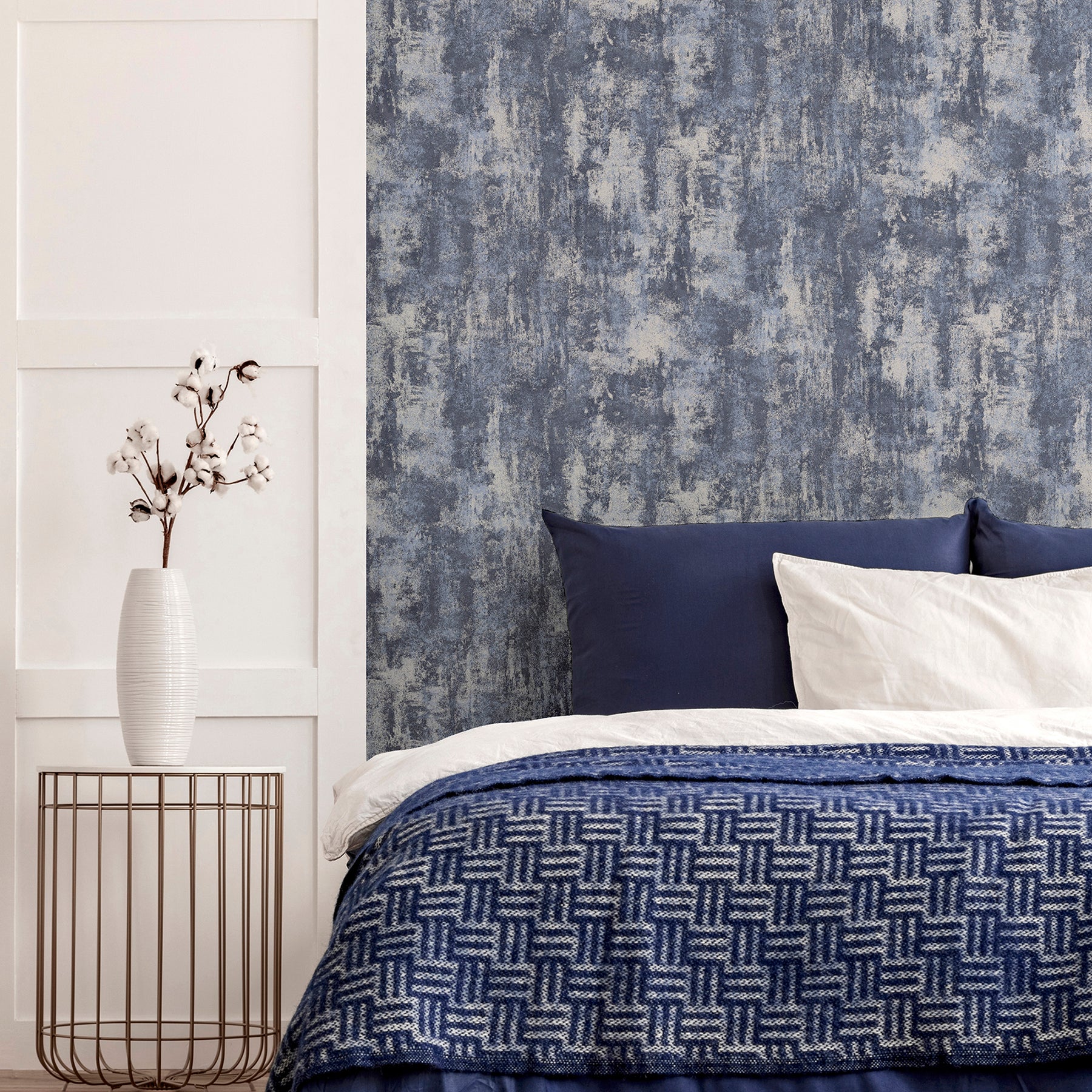 lloyd-blue-stone-texture-wallpaper-york-wallcoverings-ah902108 - York Wallcoverings Wallpaper