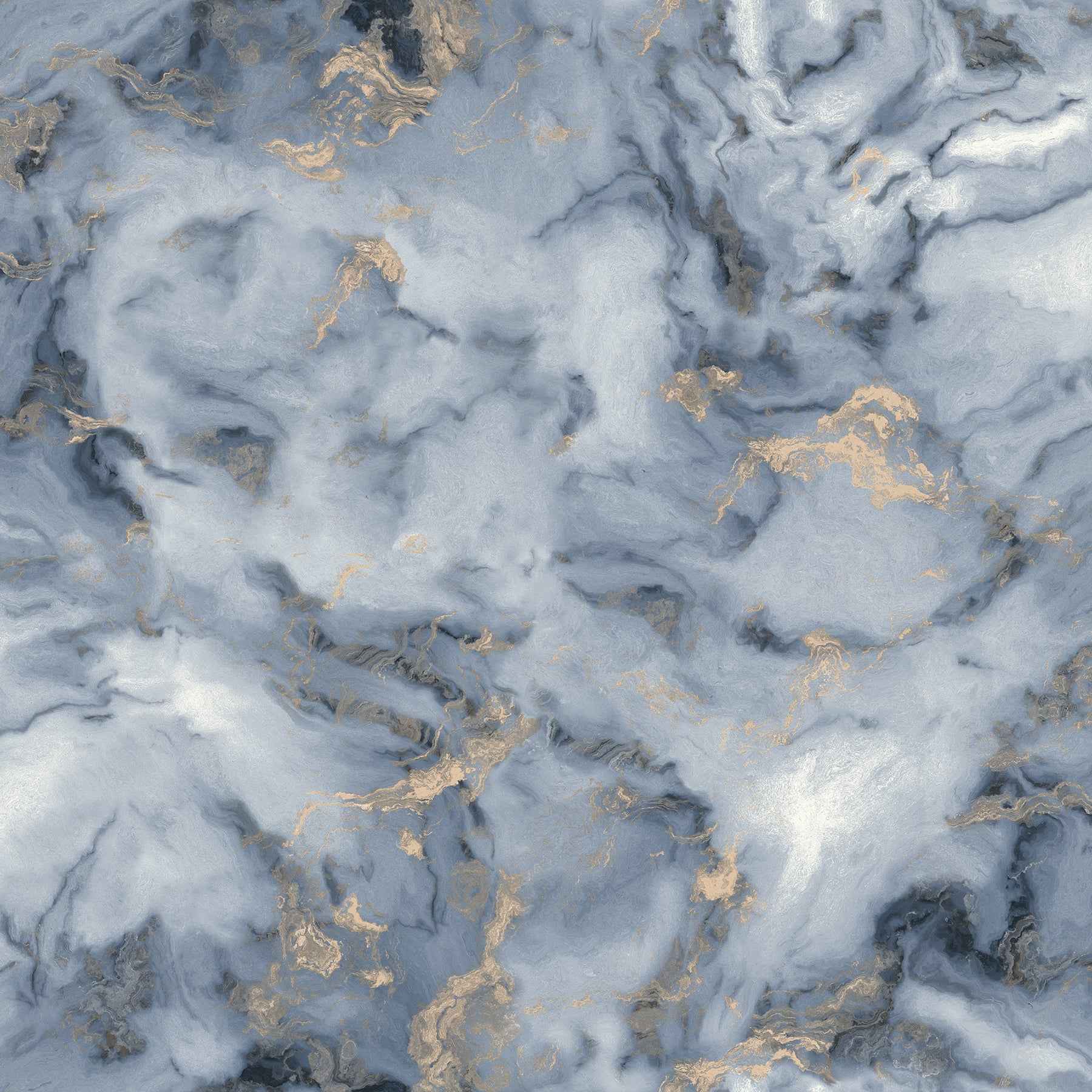 Merrick Navy Marble Wallpaper - York Wallcoverings - AH923000