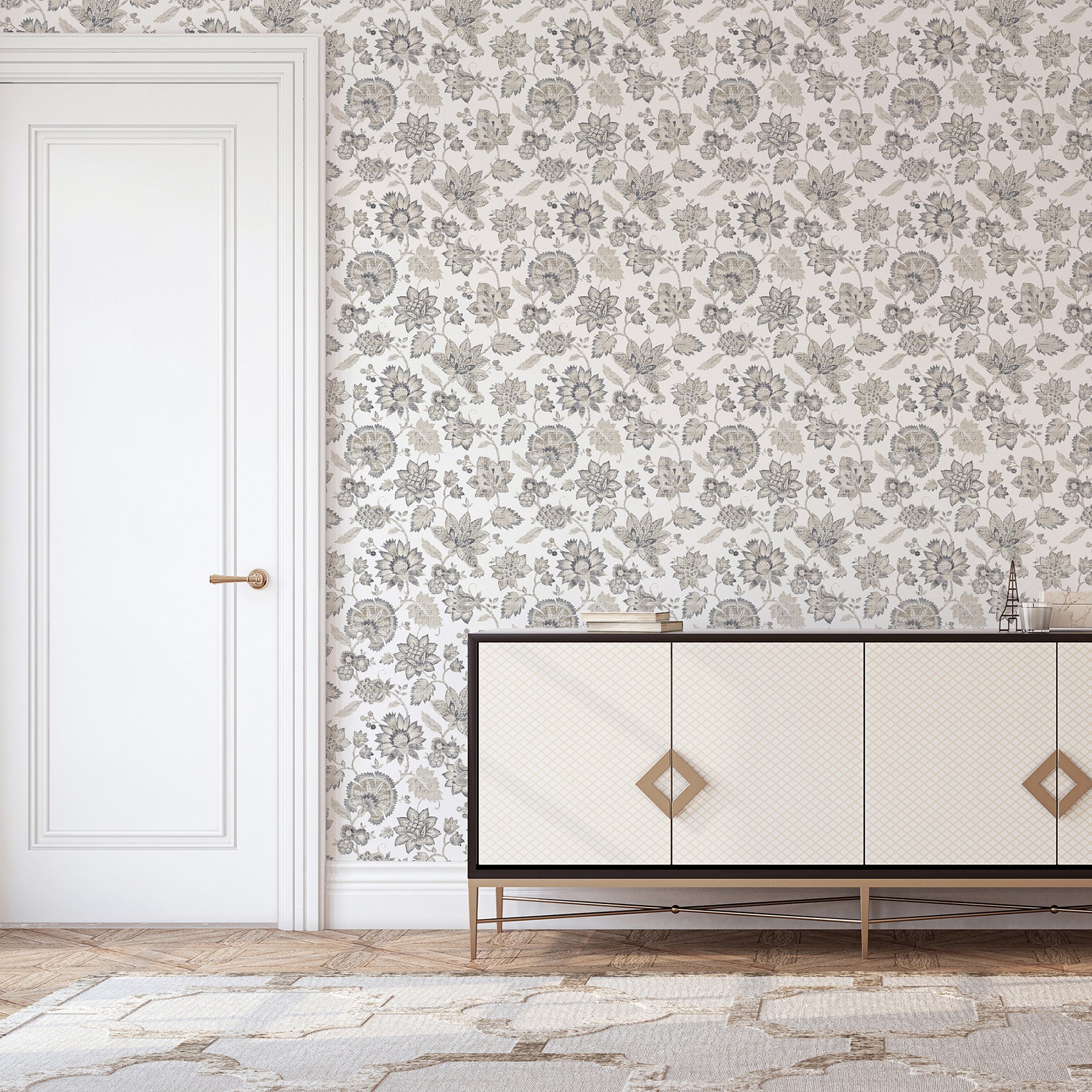 prudie-denim-jacobean-trail-wallpaper-york-wallcoverings-ah924707 - York Wallcoverings Wallpaper
