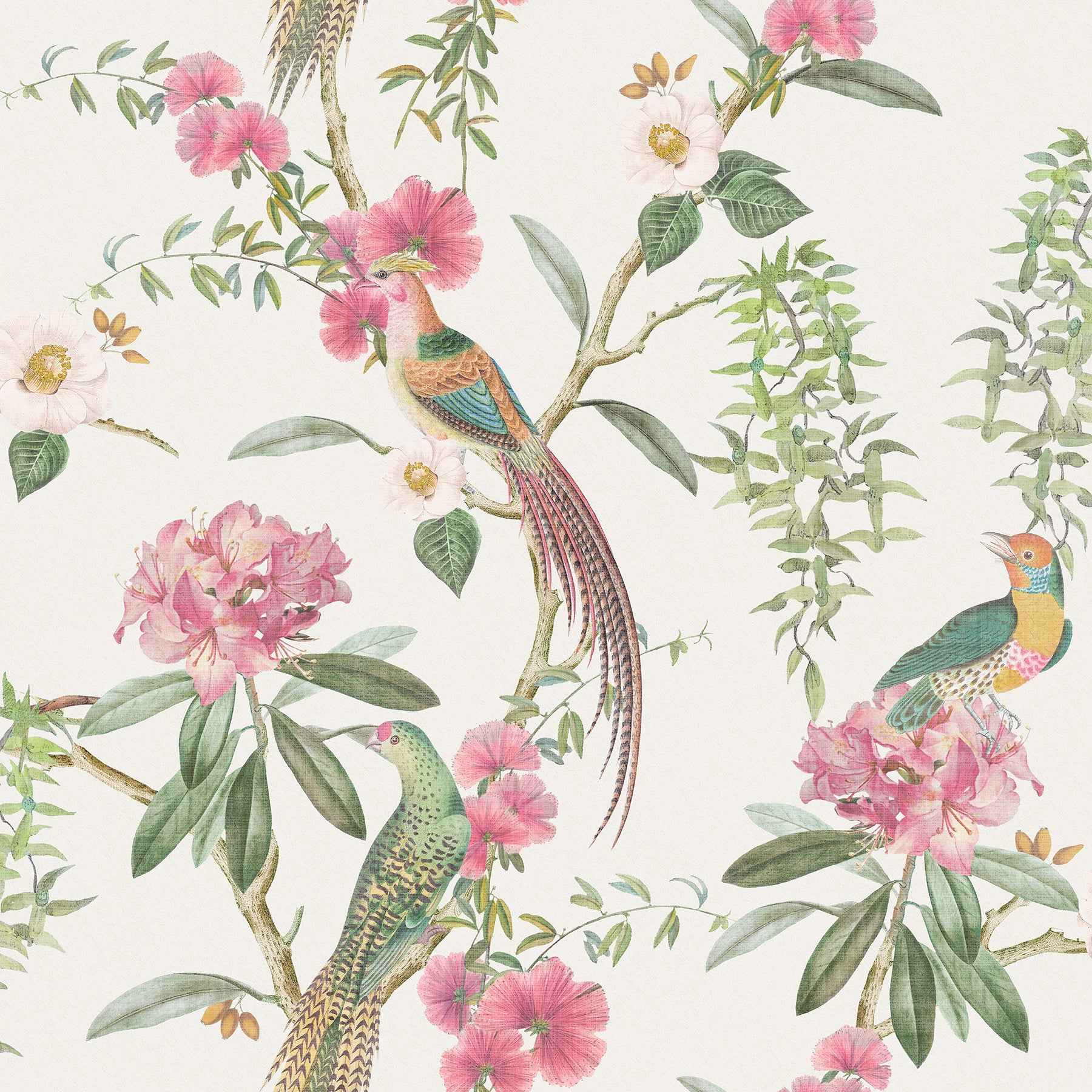 Celine Pink Courtyard Garden Wallpaper - York Wallcoverings - AH924907