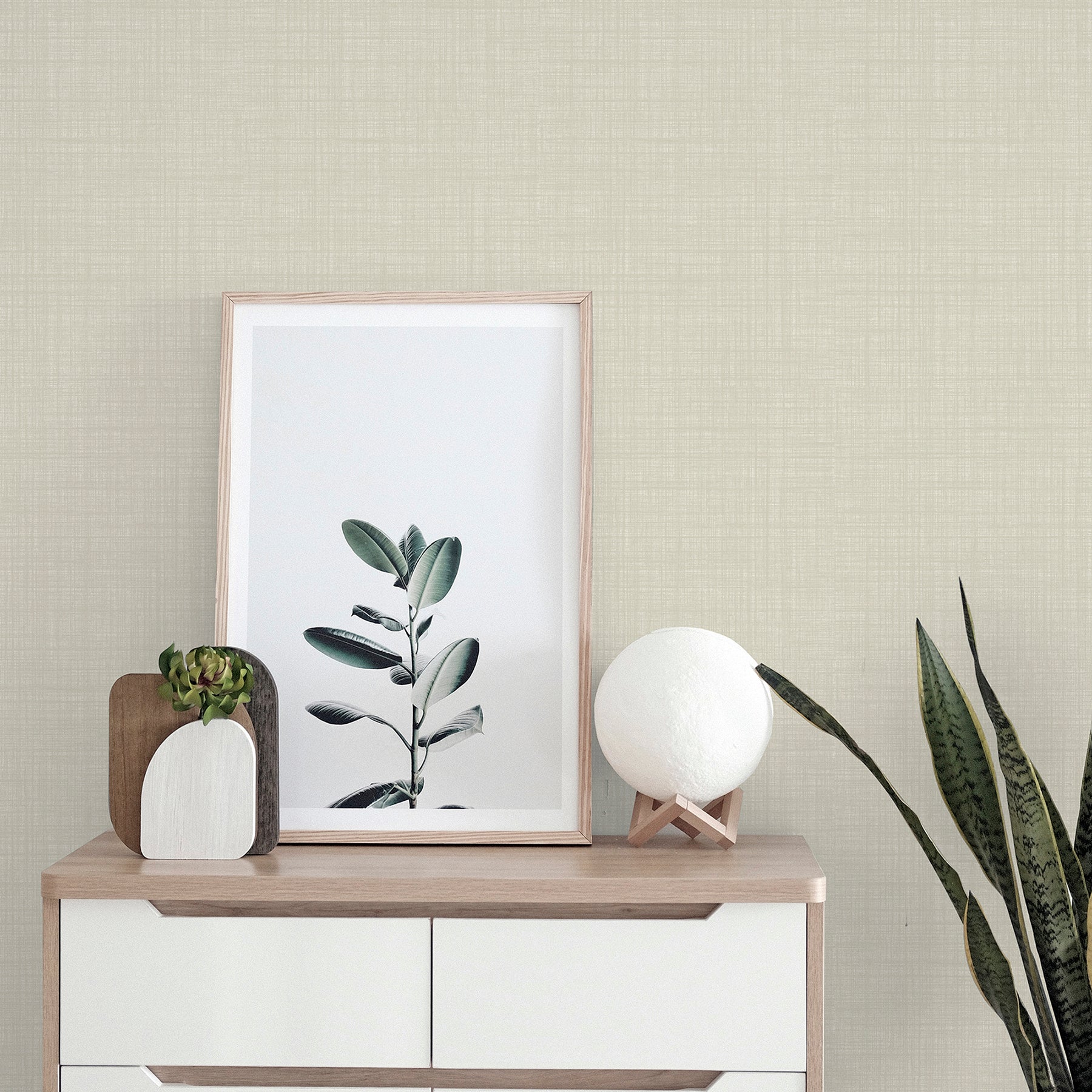 rafe-neutral-woven-texture-wallpaper-york-wallcoverings-ah946003 - York Wallcoverings Wallpaper