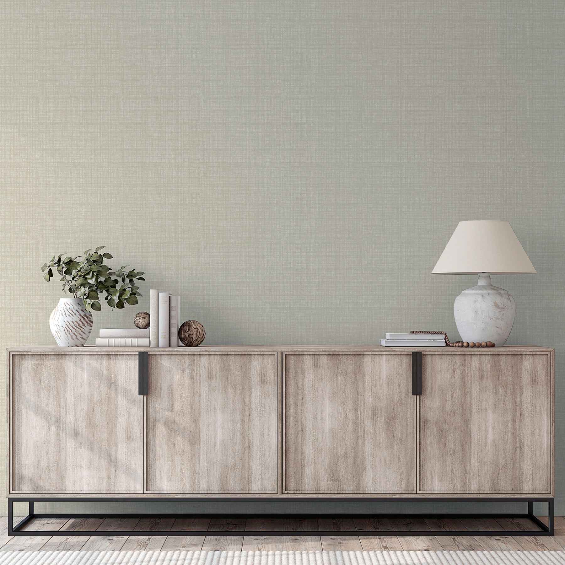 Rafe Neutral Woven Texture Wallpaper - York Wallcoverings - AH946003 - York Wallcoverings Wallpaper