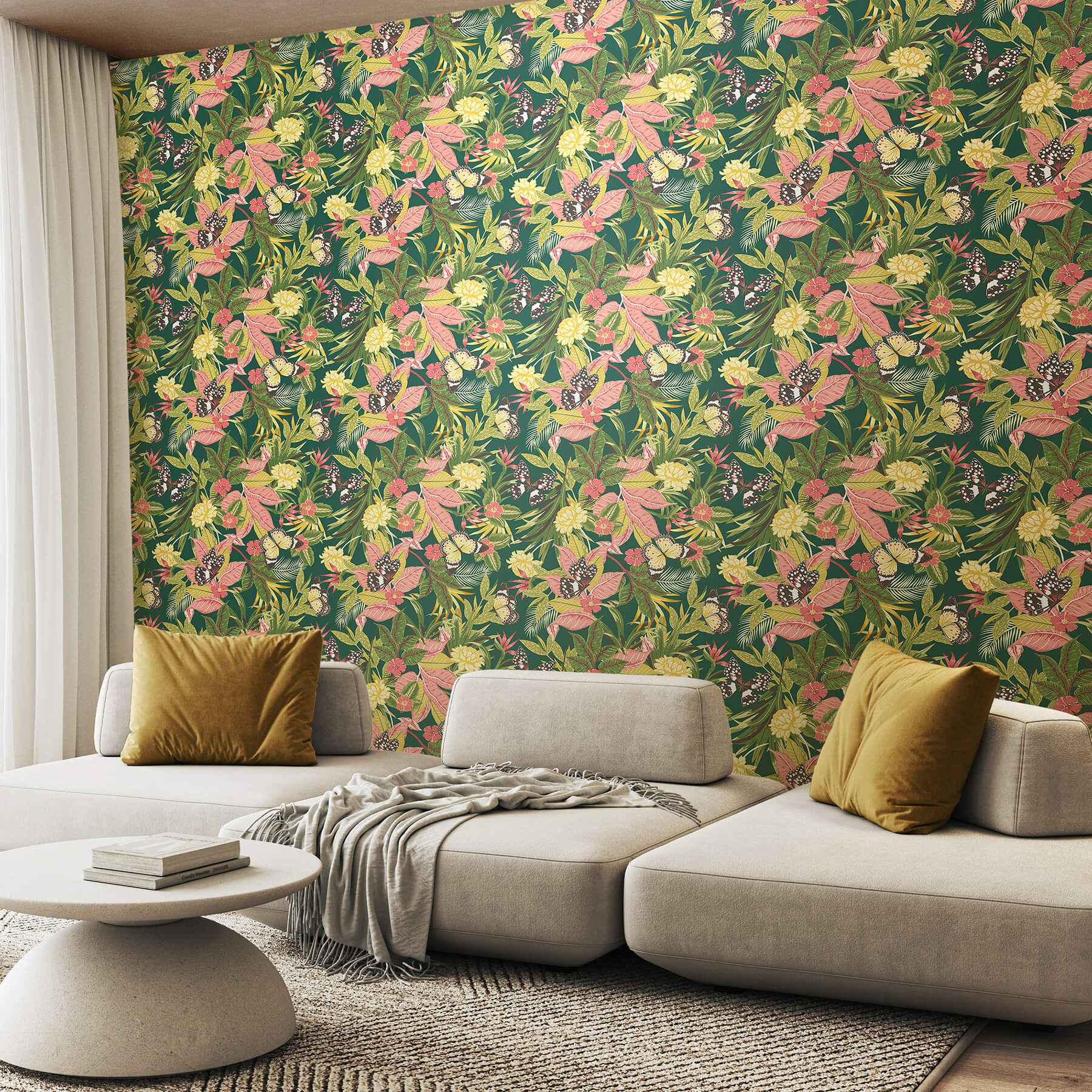 Paradise Forest Mix Peel and Stick Wallpaper - York Wallcoverings - HWA1193PU - York Wallcoverings Wallpaper