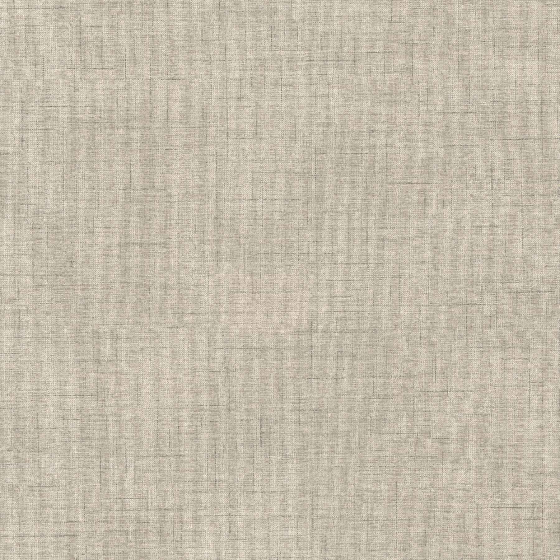 Leon Light Grey Faux Fabric Wallpaper - York Wallcoverings - 4207-5418