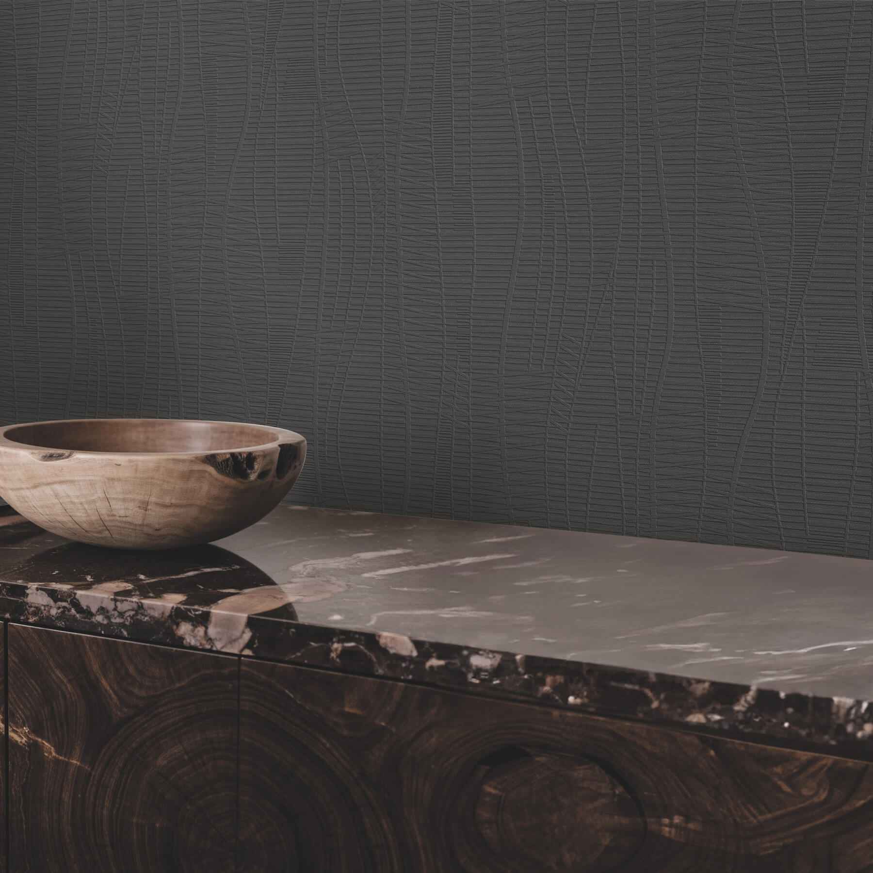Amir Black Embossed Wallpaper - York Wallcoverings - 4207-5448 - York Wallcoverings Wallpaper