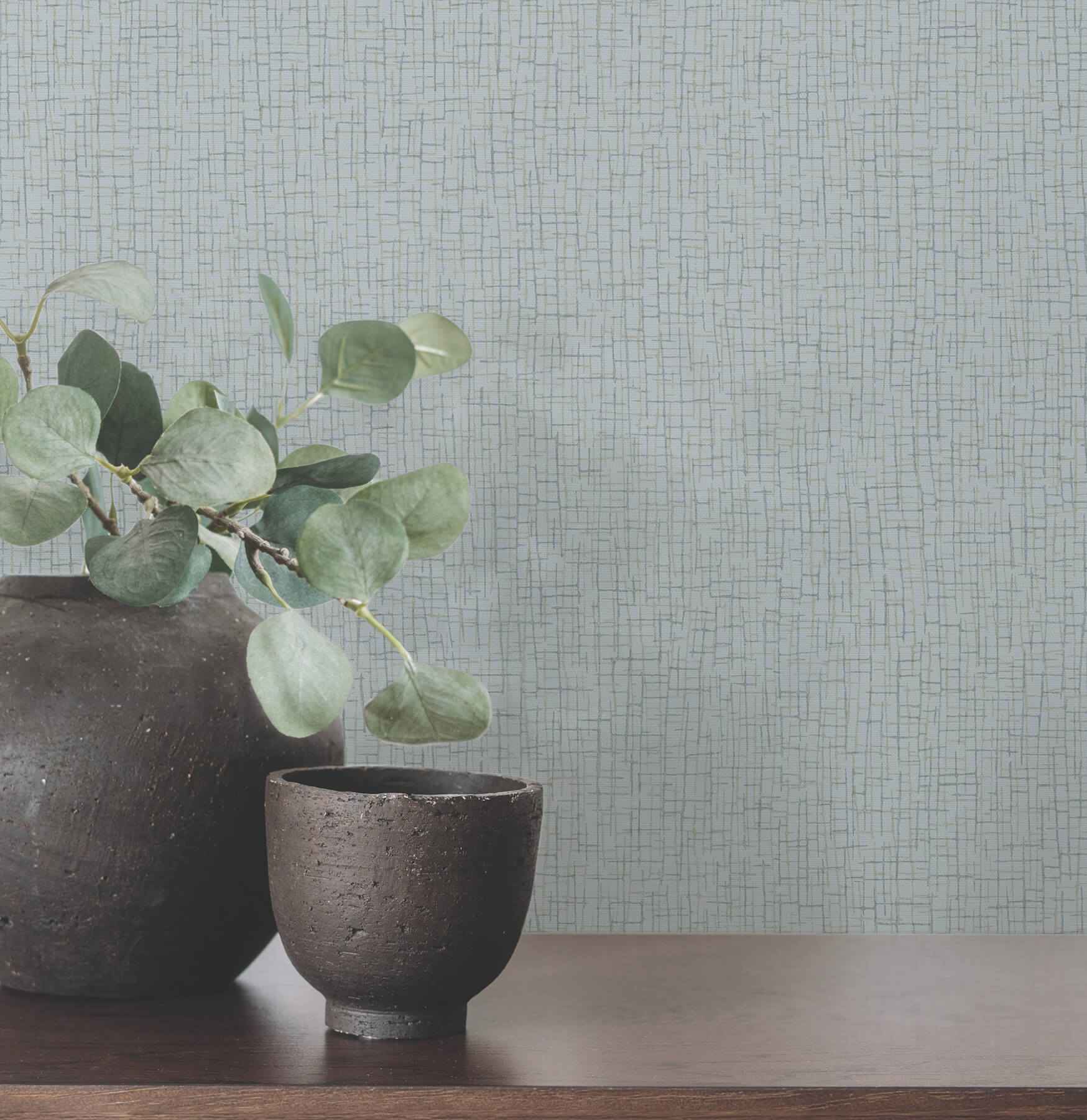 Aden Light Blue Linear Abstract Wallpaper - York Wallcoverings - 4207-5452 - York Wallcoverings Wallpaper