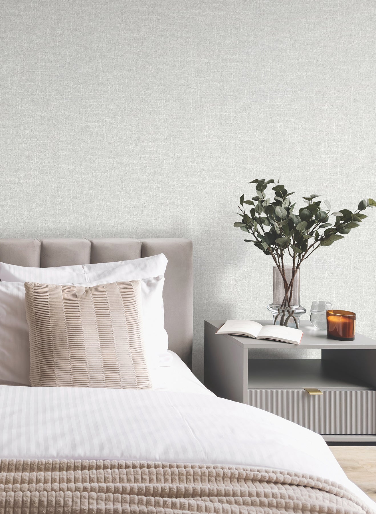 highland-tweed-light-grey-faux-fabric-wallpaper-york-wallcoverings-ma34912